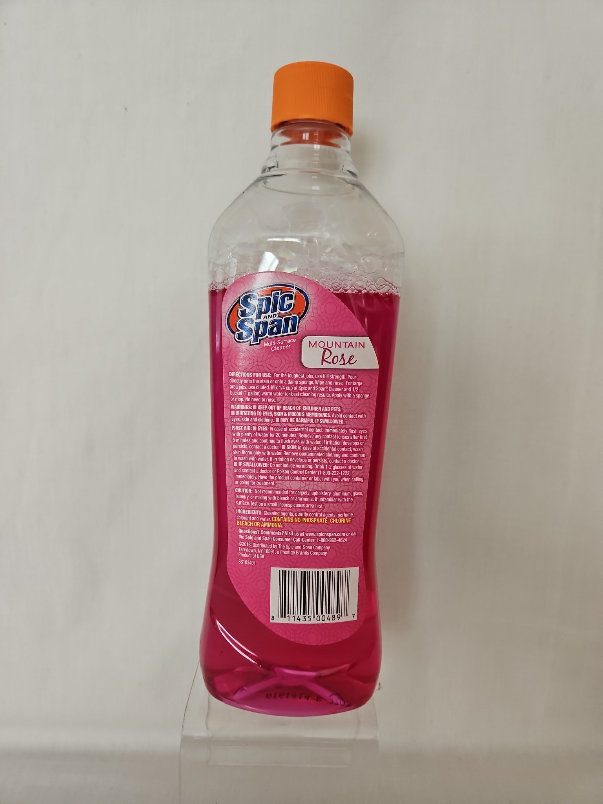 Spic And Span Multi Surface Cleaner Mountain Rose Deodorizes 20 fl oz