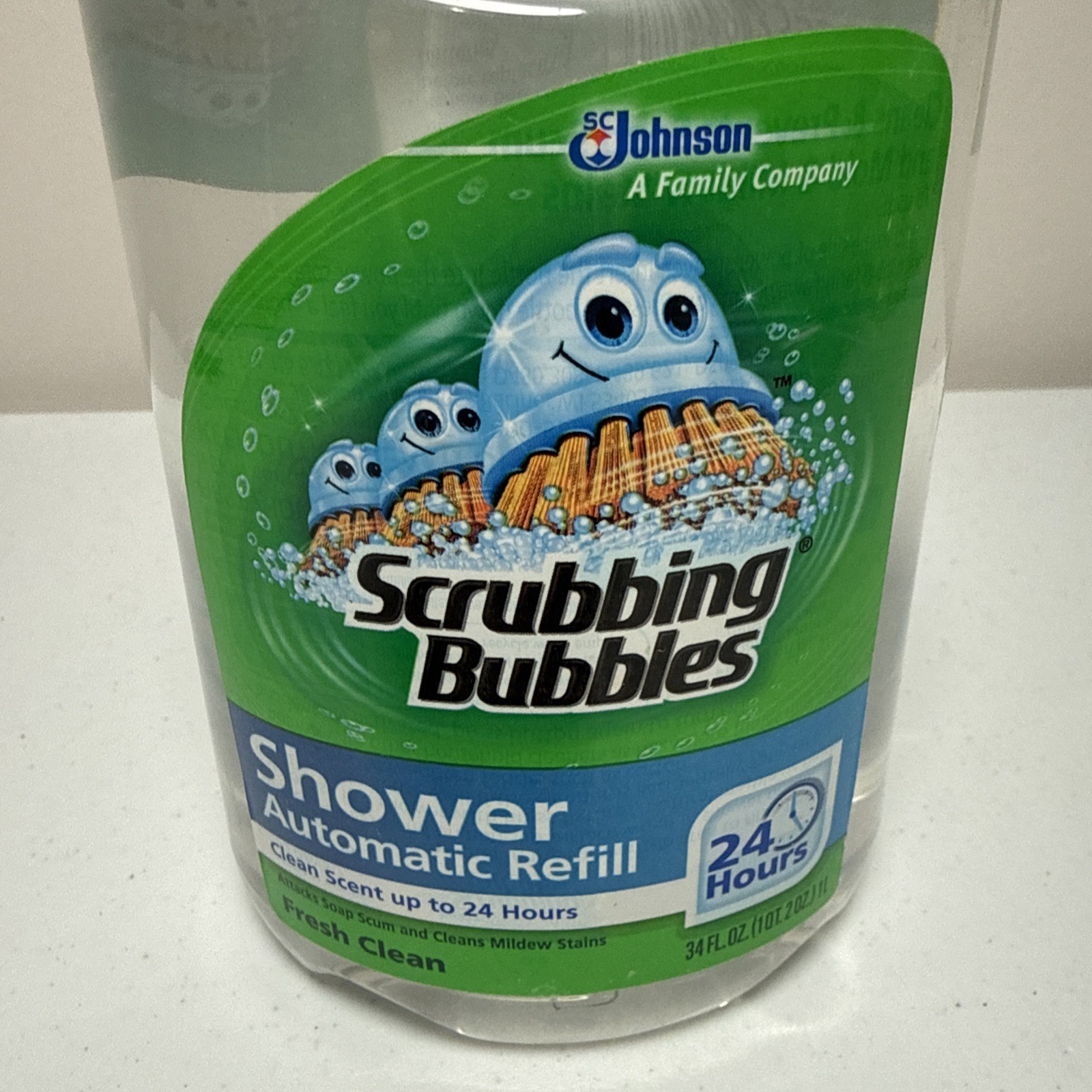 Scrubbing Bubbles Automatic Shower Cleaner Refill 34 oz Original Scent