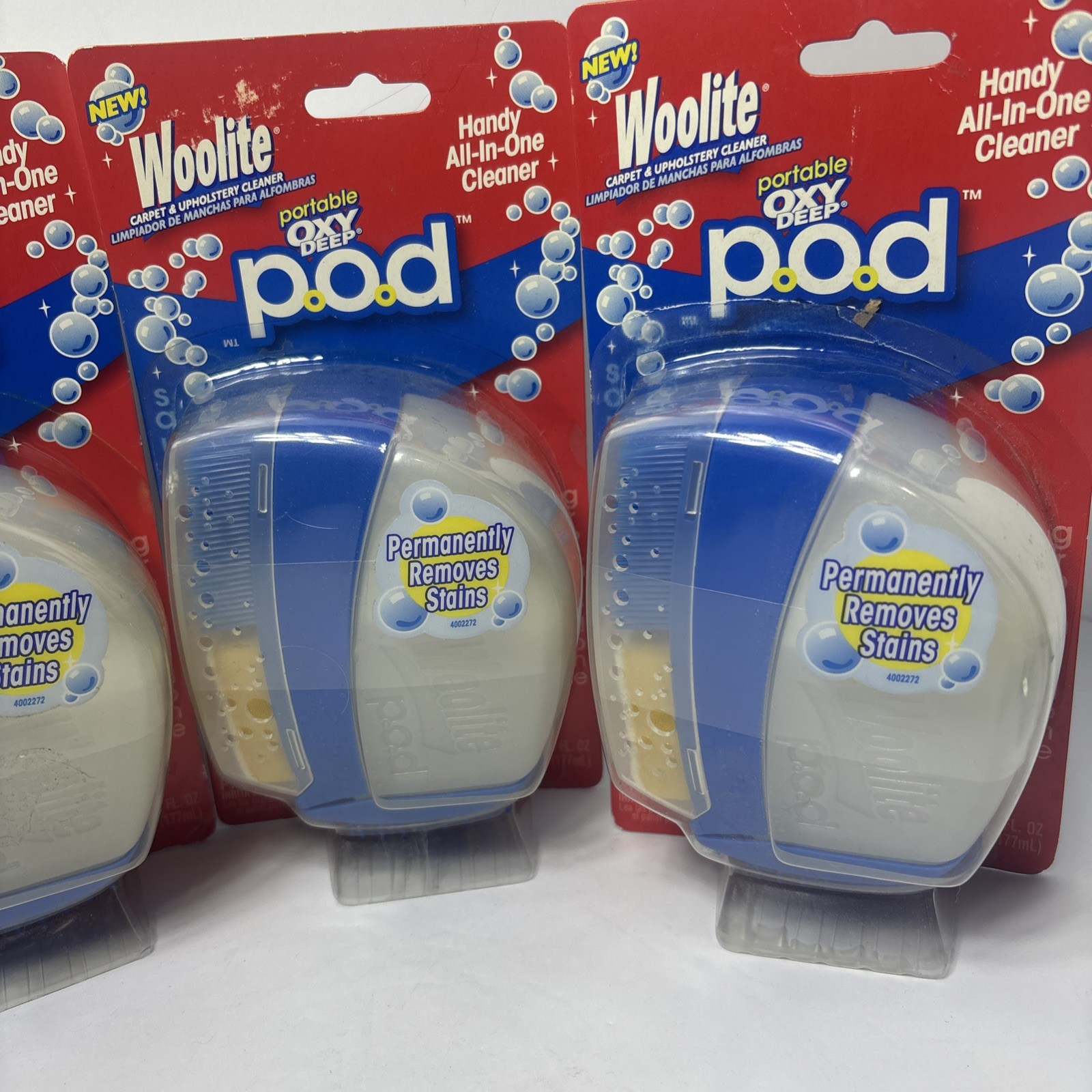 Lot Of 4 Woolite Portable Oxy Deep POD All In One Carpet Upholstery Cleaner New