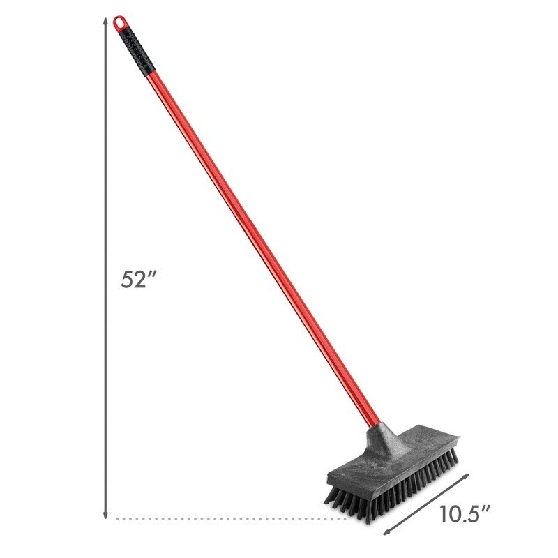 Heavy Duty Floor Scrub Brush Multi Surface Clean Garage Kitchen Concrete Wood US