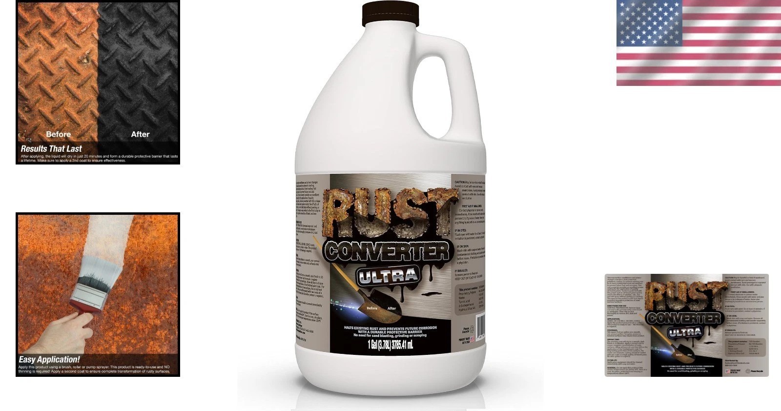Rust Repair Spray 1 Gallon – Ultra Grade, Oil Paint Primer, Metal Protection