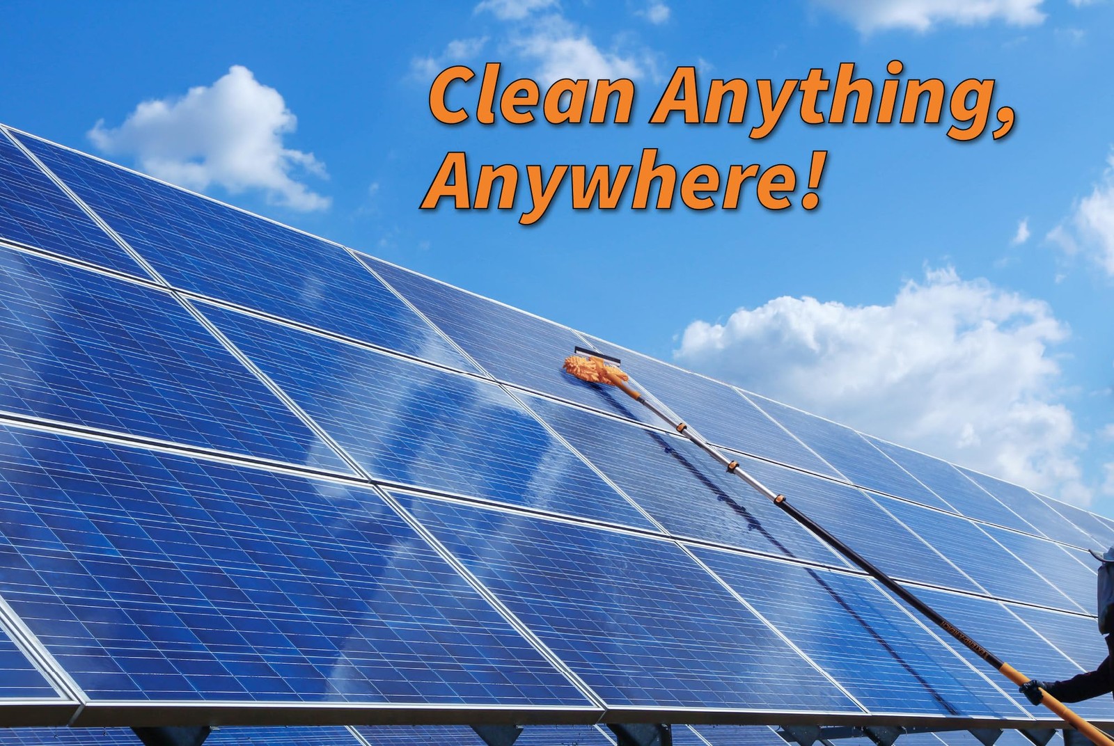 4-12 ft Window Washing Kit with Extension Pole (20+ Foot Reach) // Window Cle…