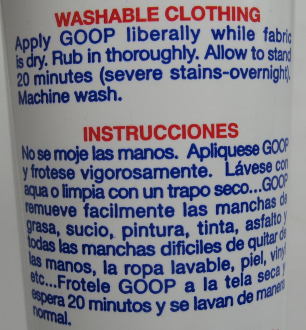 Lot of 2 GOOP Original Hand Cleaner Stain Remover Waterless 10.5 oz Tube x2 New