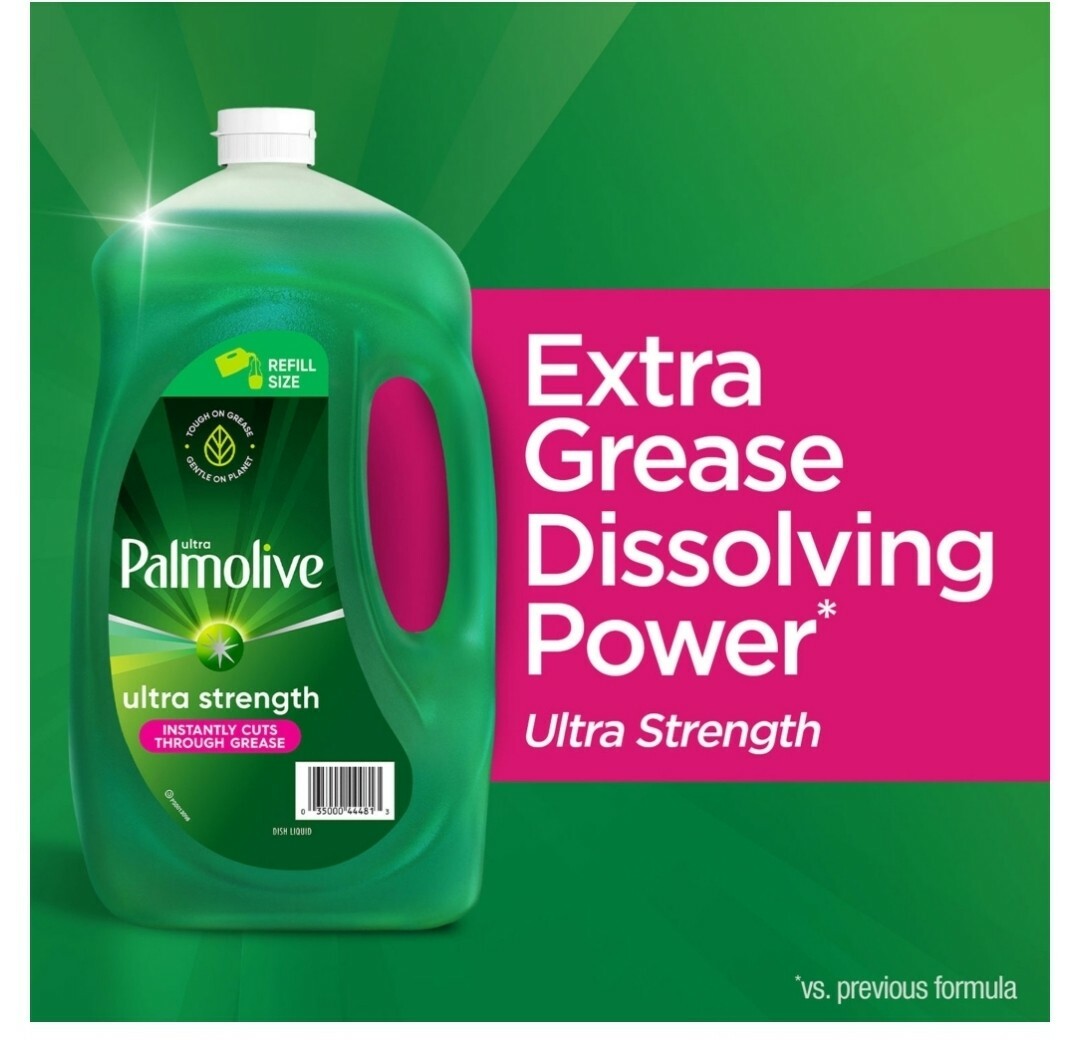 Palmolive Ultra Original Refill Size Dish Soap Green 2 Packs Of 56 fl. oz
