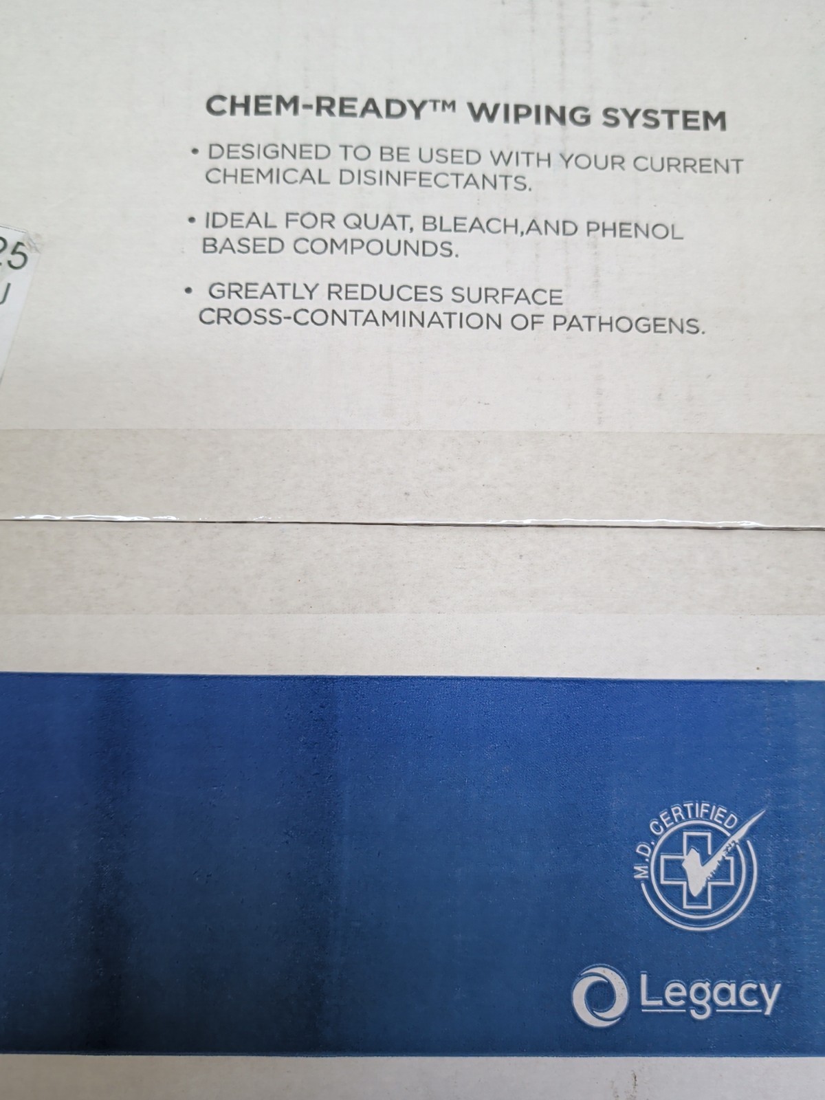 Everwipe Chem-Ready Hybrid Wiping System, Includes Bucket & 5 Rolls Dry Wipes