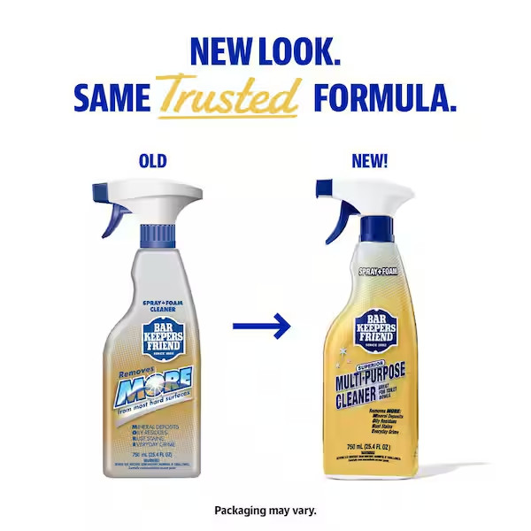 Bar Keepers Friend More Spray & Foam (25.4 oz. 3 Pack) Rust Grime Stains Remover