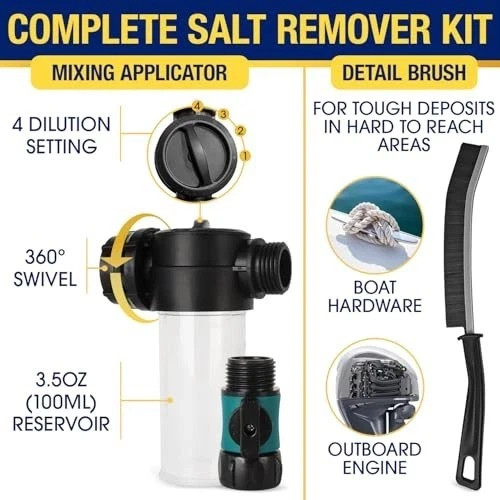 Concentrated Salt Remover & Corrosion Protection – 32 Oz Cleaner for Boats, Cars