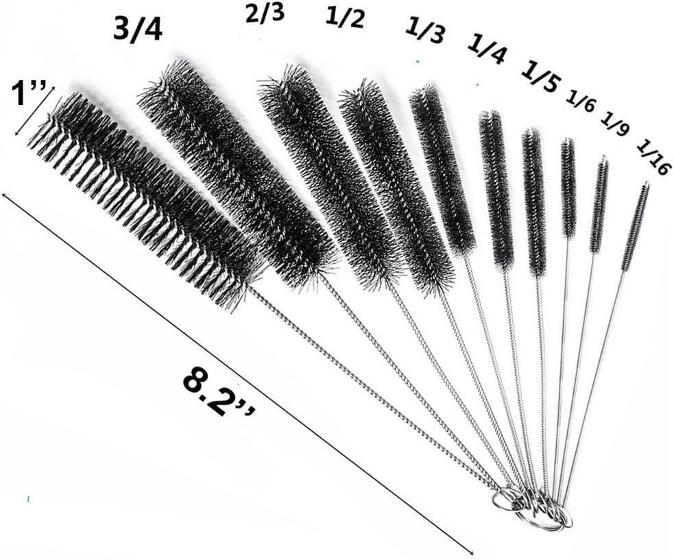 10 Pcs 8.2 Inch Tube Cleaning Brushes Nylon Cleaner Brush Long Sink Drain Pipe