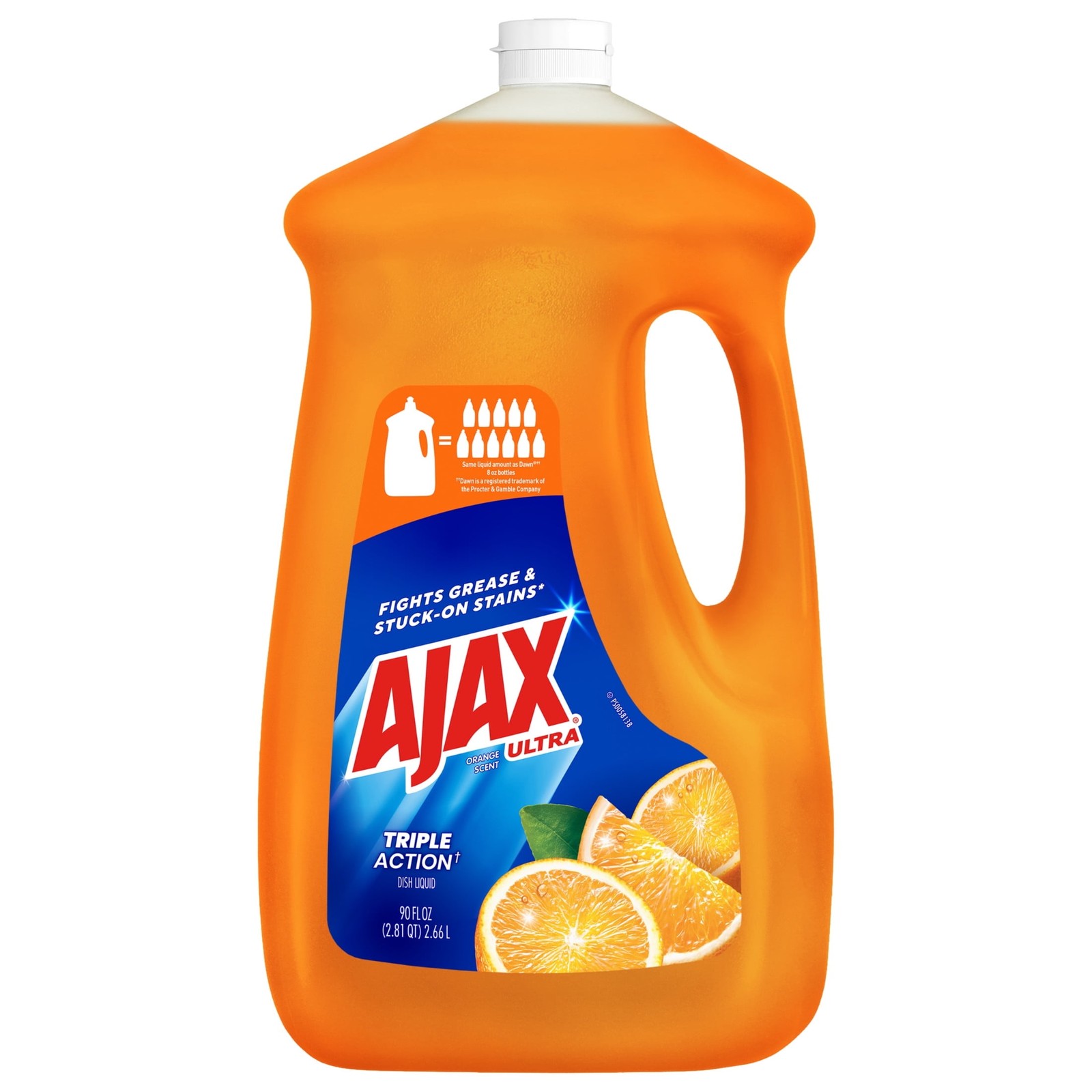Ultra Triple Action Dishwashing Liquid Dish Soap Orange Scent 90 Fluid Ounce