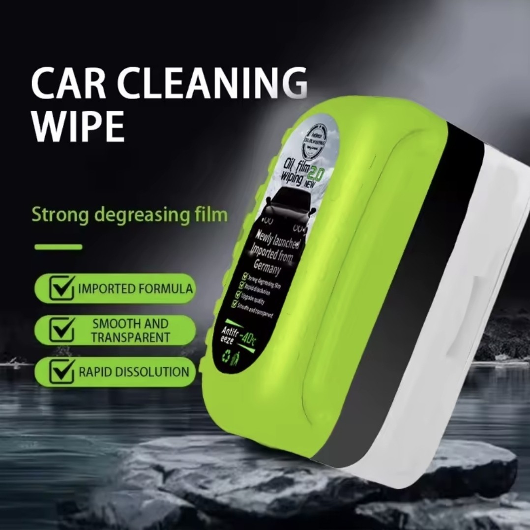 Car Glass Oil Film Remover Brush – Windshield Deep Clean Scrubber Window Cleaner