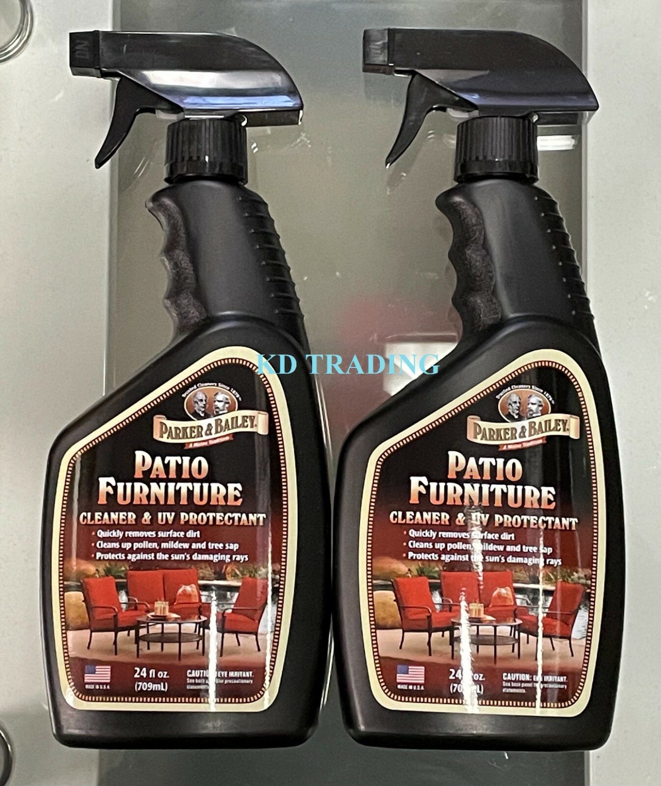 (2-Pk) PARKER & BAILEY Fiberglass Vinyl PATIO FURNITURE CLEANER & UV PROTECTANT
