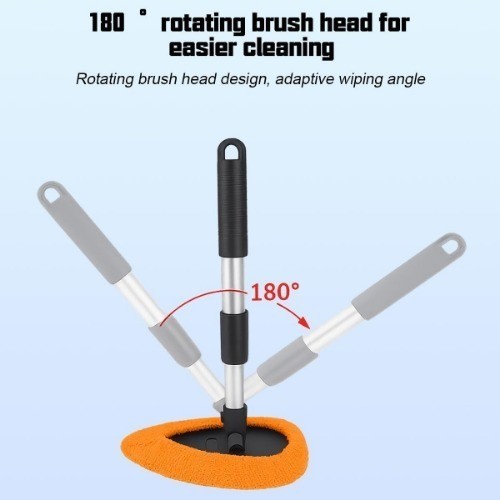 Car Windshield Cleaner Tool, Vehicle Window Detailing Cleaning K Color: Orange