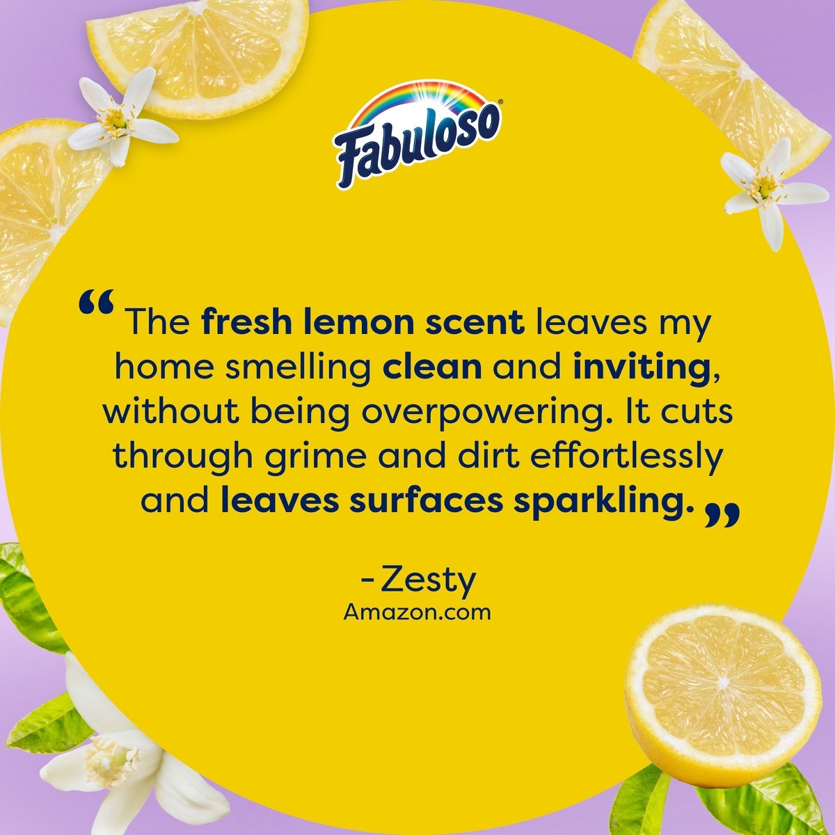 56 fl oz 2X Concentrated Lemon Multi-Purpose Floor Cleaner Household Supply