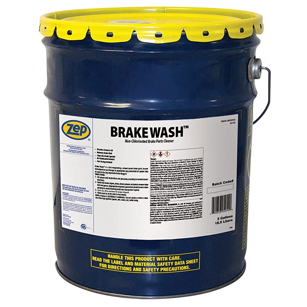 Zep Brake Wash Liquid Non-Clorinated Brake Parts Cleaner – 5 Gallon Pail