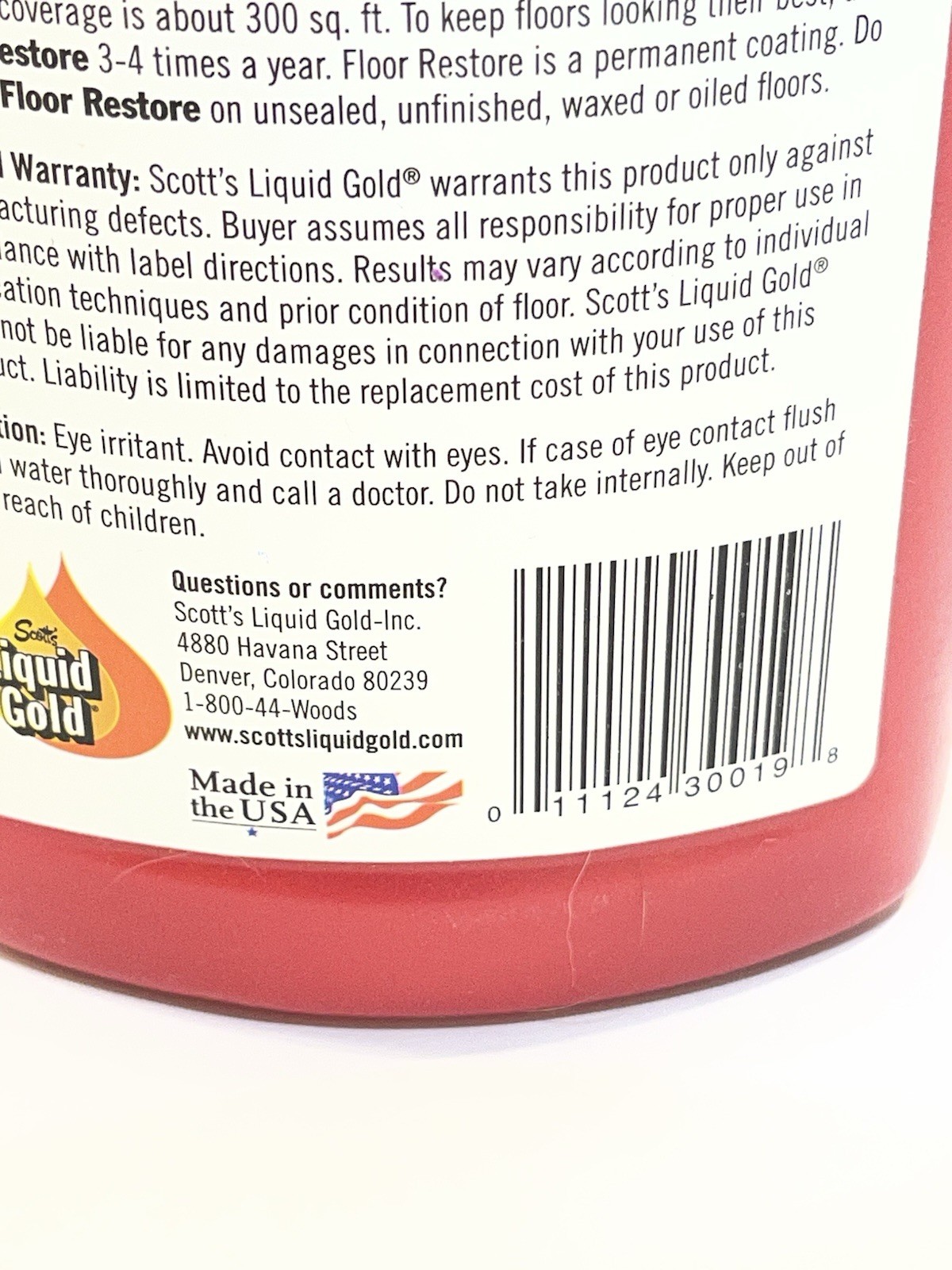 Scott’s Liquid Gold Floor Restore Renews & Protects Hardwood 24 oz Sealed NEW