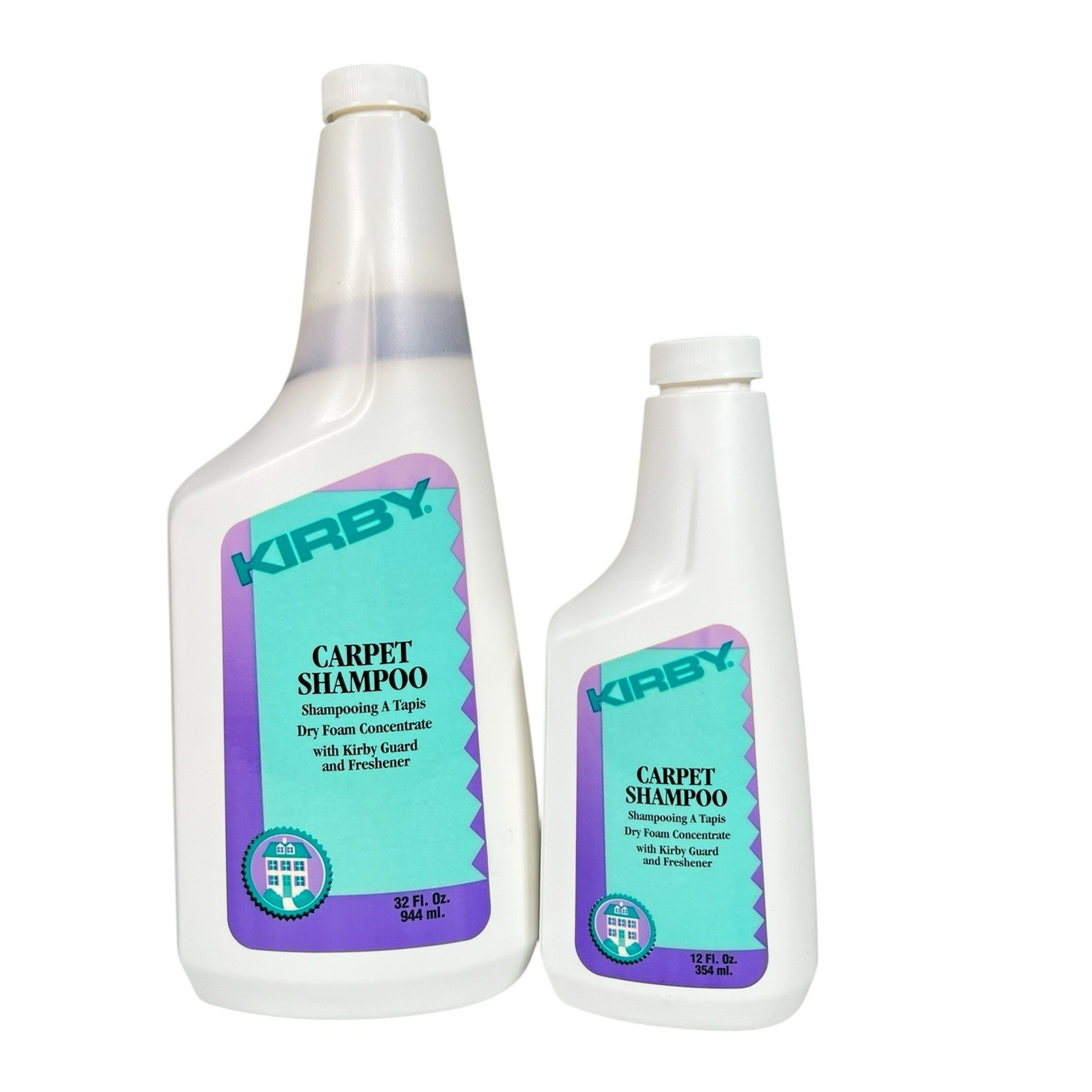 Kirby Carpet Shampoo Dry Foam Concentrate Cleaner 32 Fl Oz & 12 Fl Oz Set Of 2