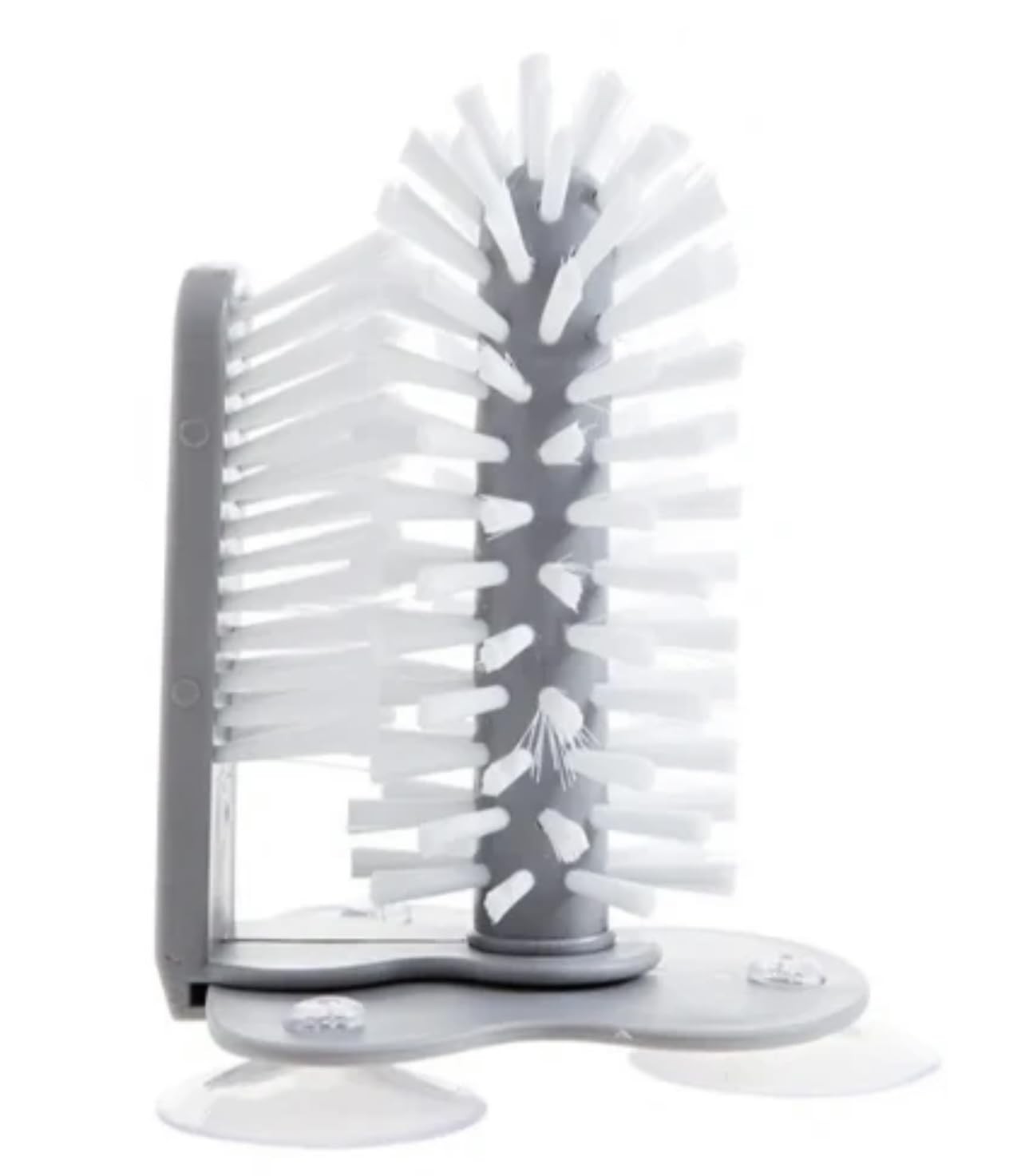 Water Bottle Cleaning Brush Glass Cup Washer with Suction Base Bristle Brush for