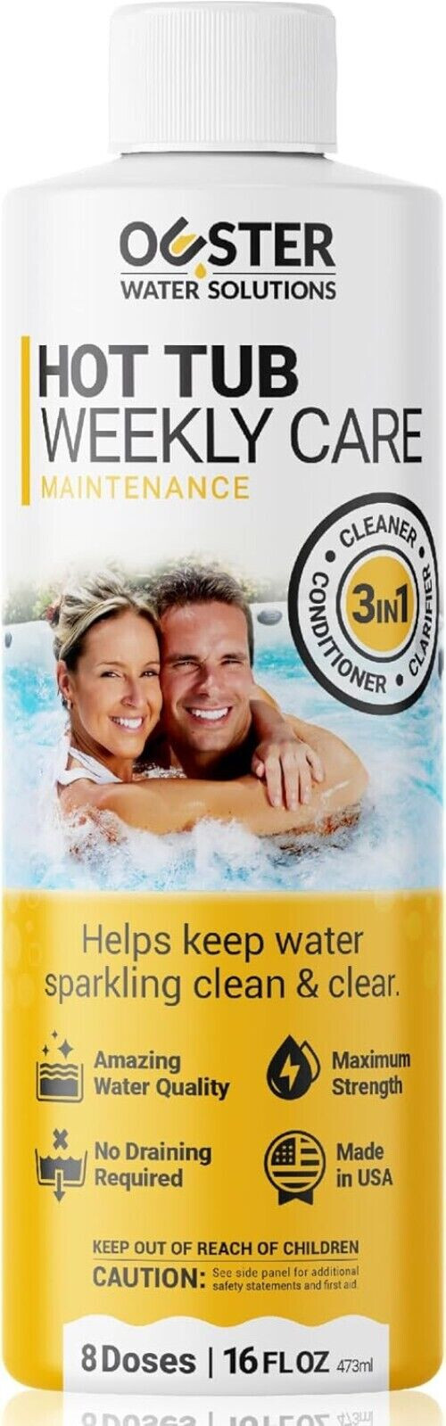 Effortless 3-in-1 Hot Tub Maintenance Solution – 16oz Cleaner for All Spas
