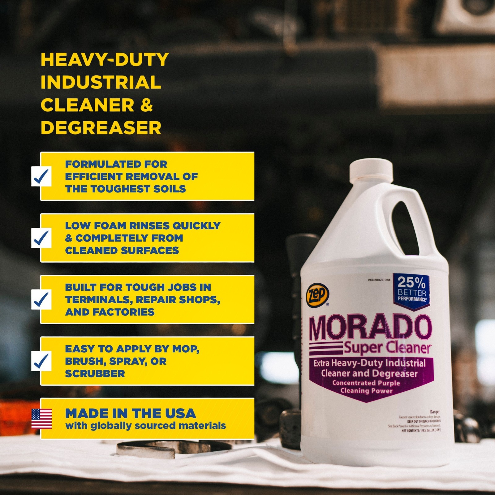 Zep Morado Purple Concentrated Super Cleaner – 5 Gallon (1 Unit) 85635 – Extra