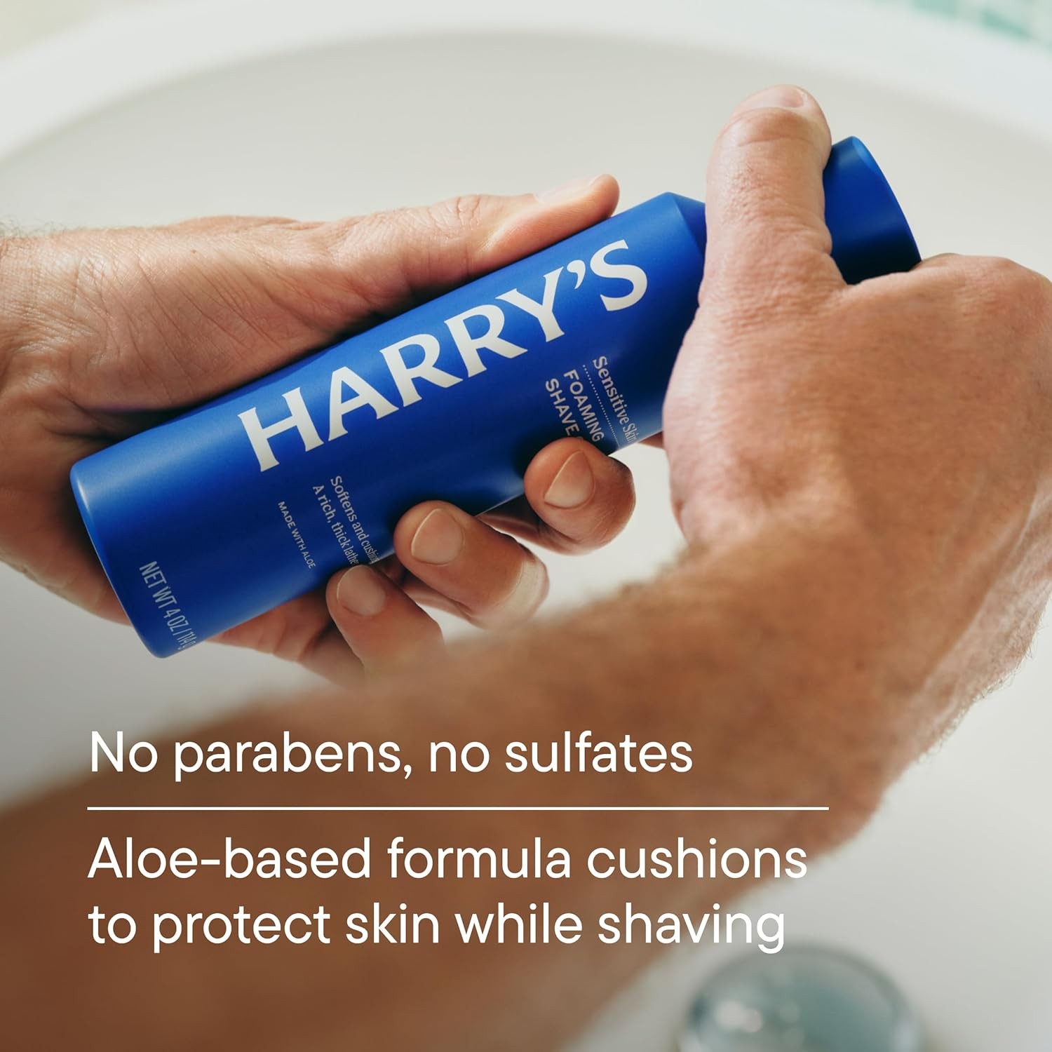 Harry’s Foaming Shave Gel for Men with Aloe – (6 Pack) 2 oz – Soothes and Cush