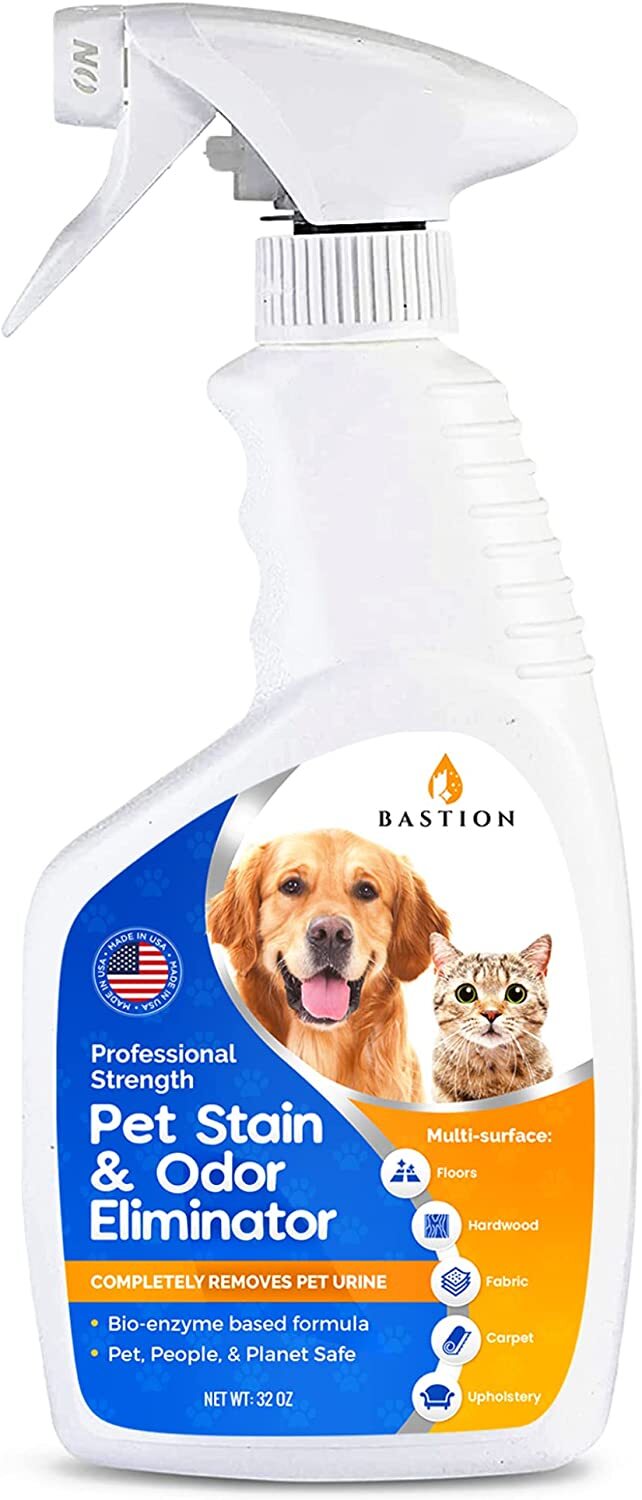 Pet Stain Remover & Odor Eliminator Spray – Enzyme Powered Carpet Cleaner