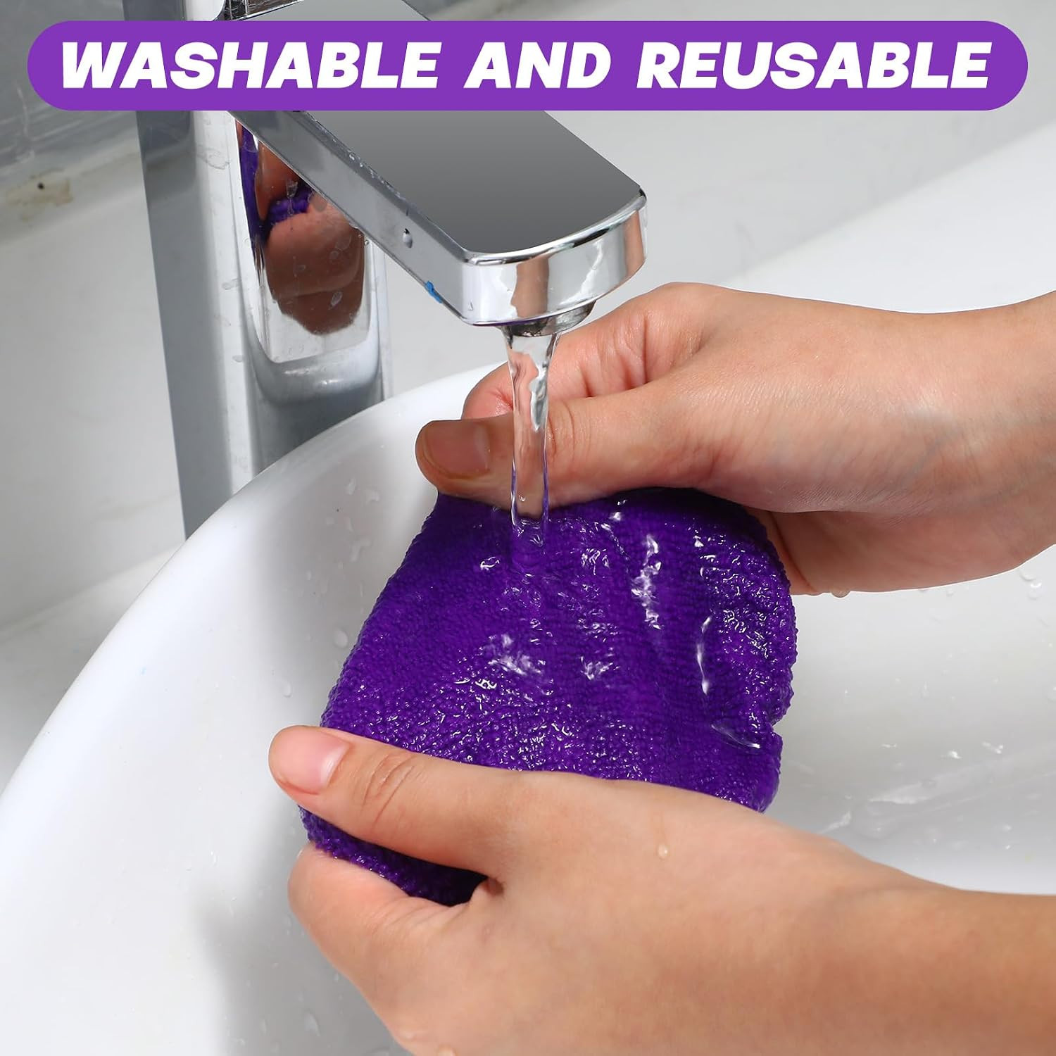 8 Pcs Car Windshield Cleaner Tool Kit with Extendable Handle, Microfiber Towel P