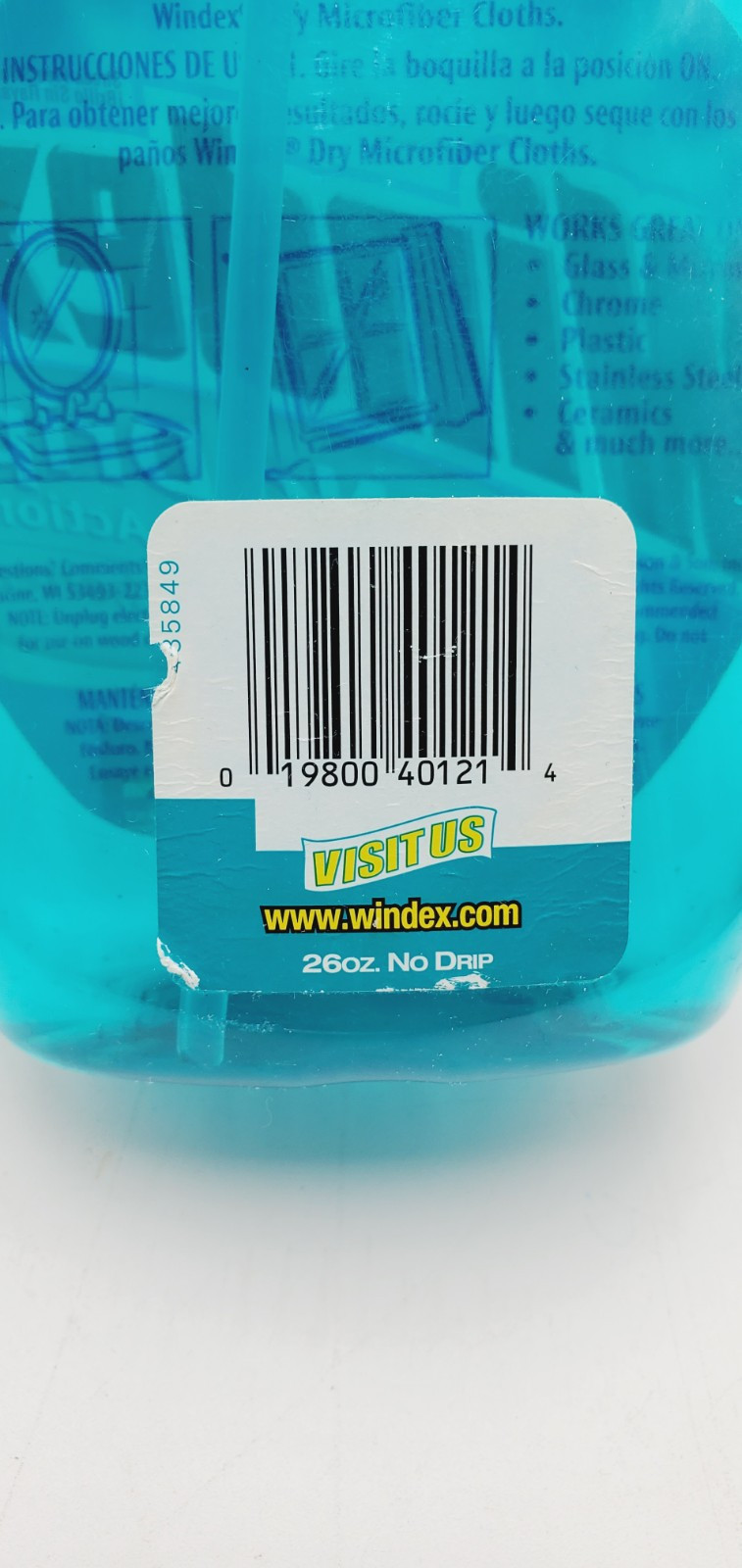 New Windex No Drip 26 fl oz DISCONTINUED Foaming Action 2006