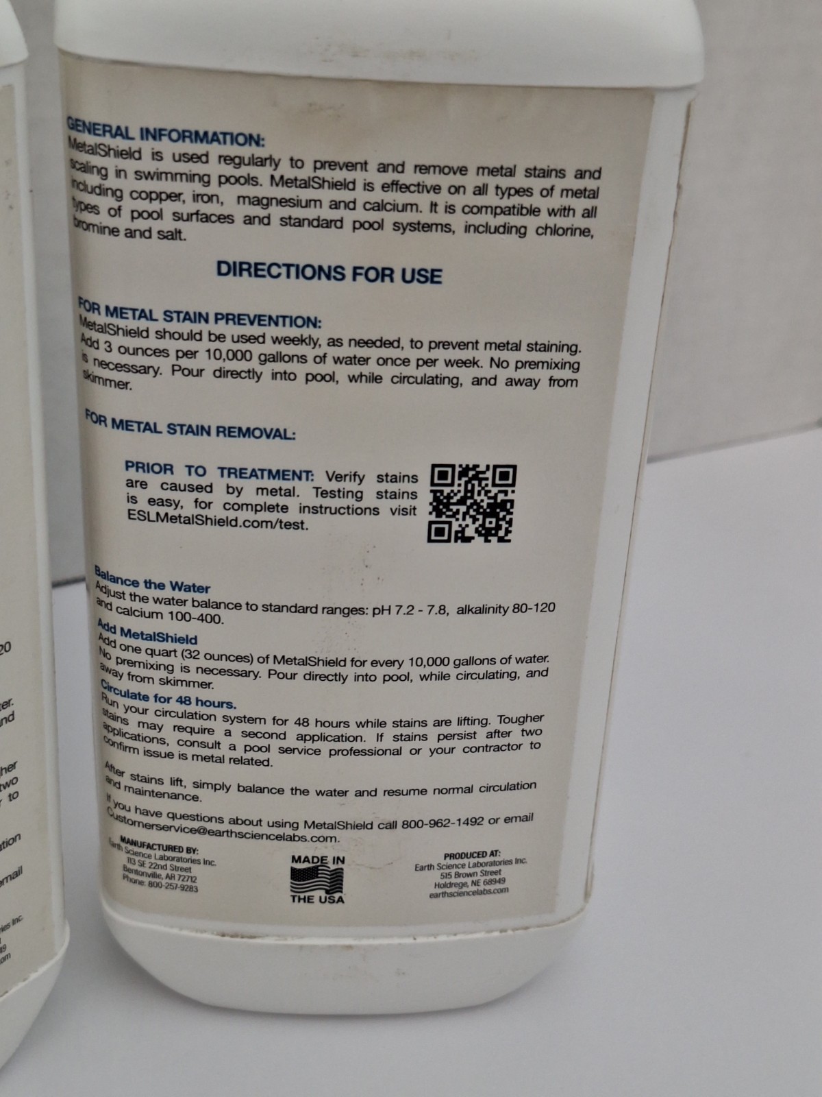 SET OF 2 Metal Sheild One Step Metal Stain Remover 32 fl oz. DISCONTINUED