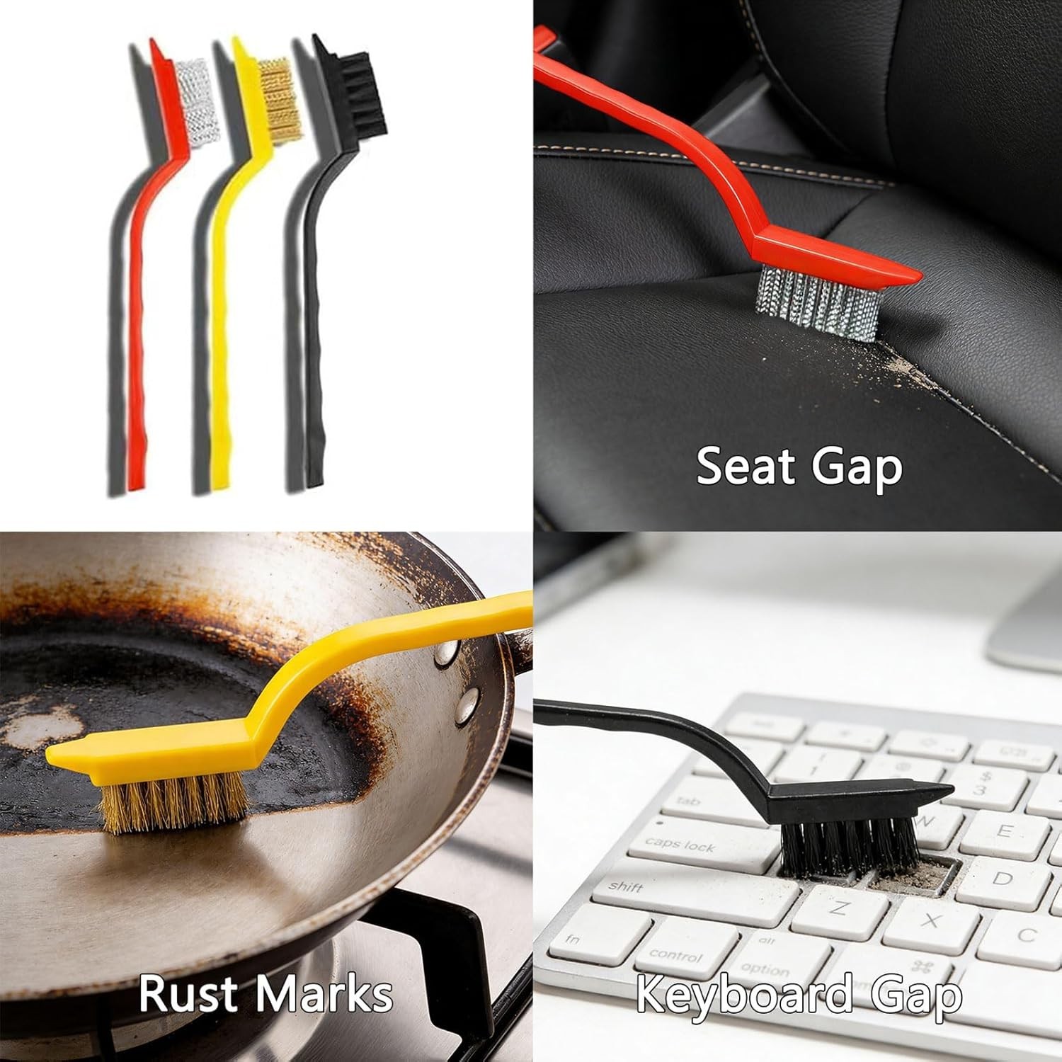 Deep Cleaning Essentials: Multi-Surface Crevice Cleaning Brushes (12pcs)