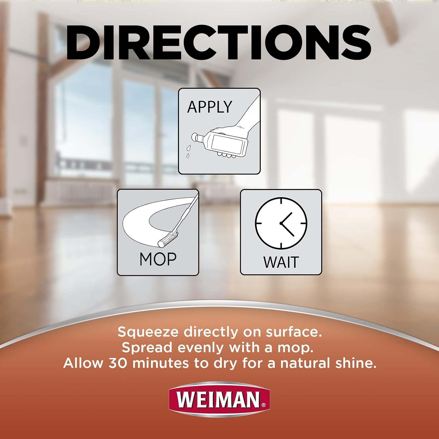 Weiman 32 oz. Hardwood Floor Polish and Restorer High-Traffic