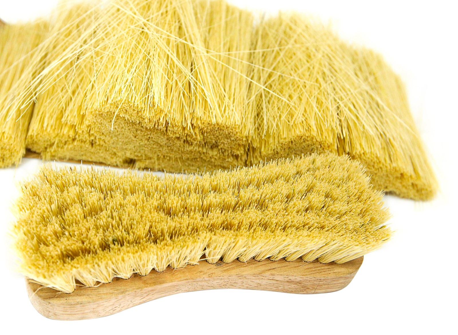 Naturolic All-Natural Wooden Scrub Brush | Tampico Bristle Brush set of 12