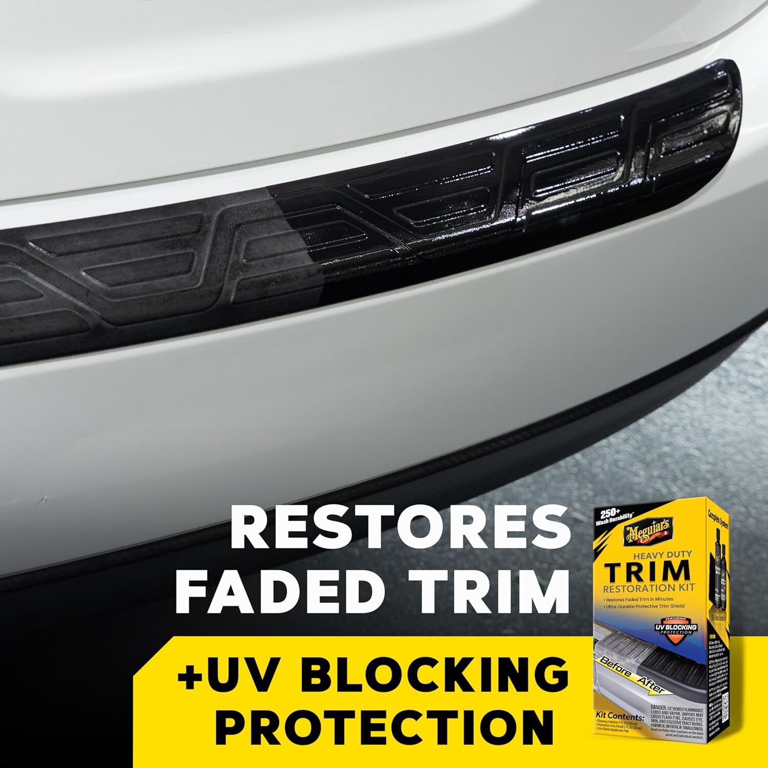 Meguiar’s G250100 Heavy Duty Trim Restoration Kit – Includes a Cleaning Solution