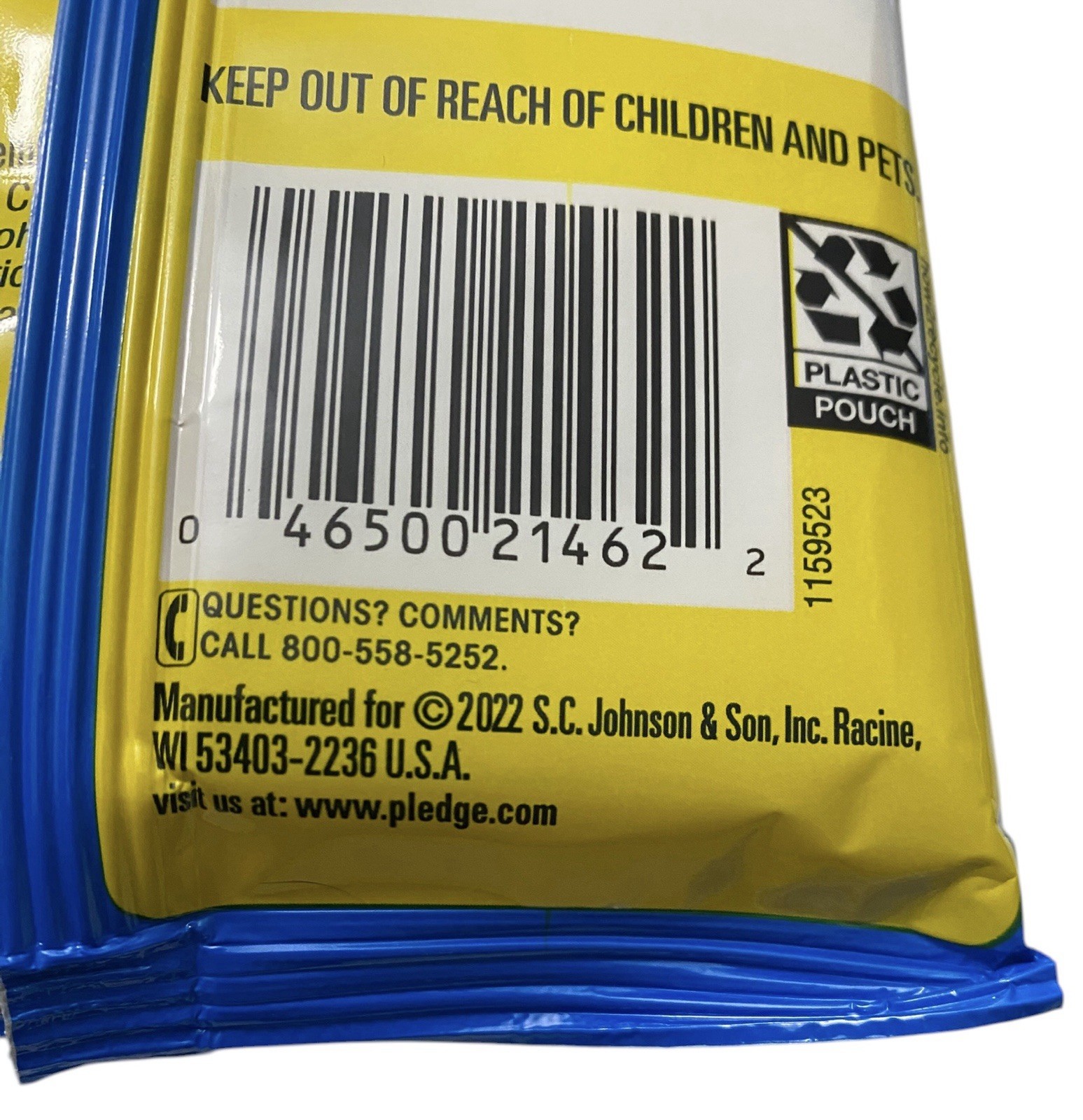 Pledge Everyday Clean Multi-Surface Wipes 25 Wipes Fresh Citrus 5 Packs New