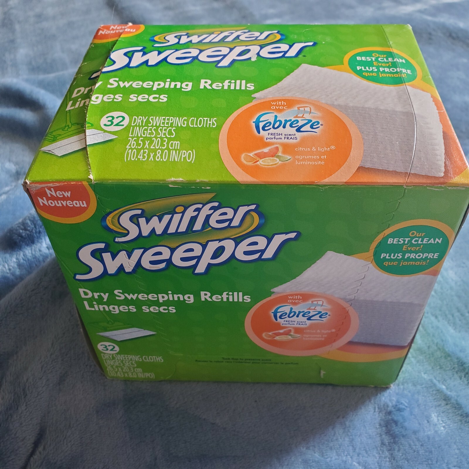 Swiffer Sweeper Dry Sweeping Refills Citrus 32 Count Box Unsealed