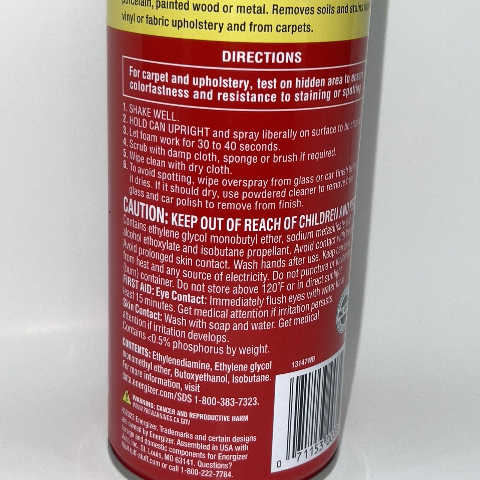 Tuff Stuff Multi Purpose Foam Cleaner for Deep Cleaning of Car Interior 22 oz.