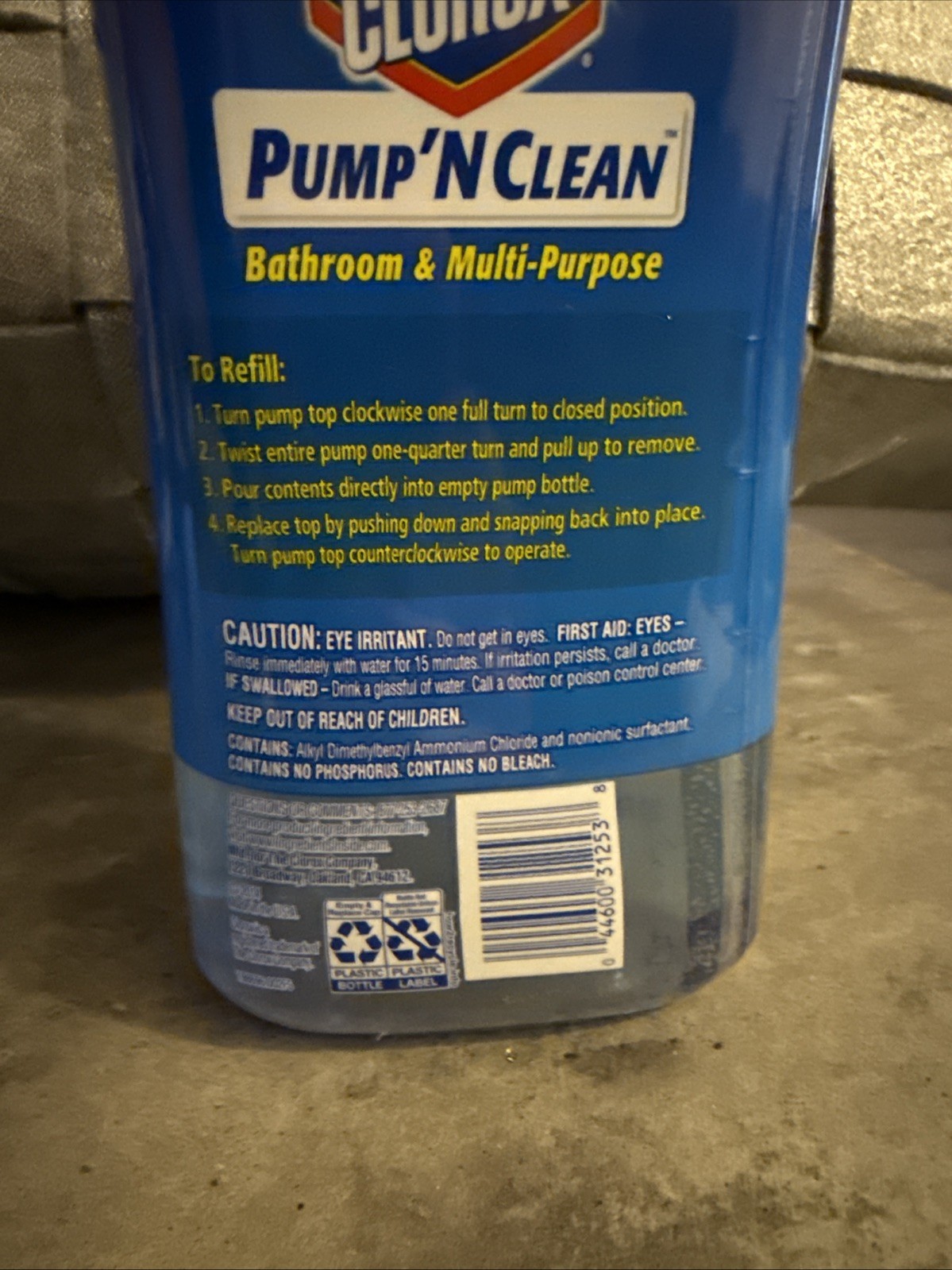 Clorox Pump ’N Clean Bathroom Refill 24 oz Rain Clean Discontinued Product New!