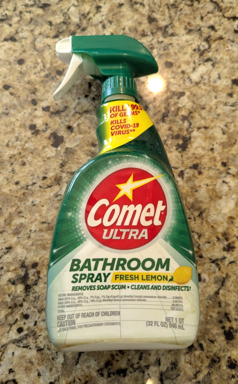 Comet Ultra Bathroom Spray Fresh Lemon 1 Quart 32 fl oz