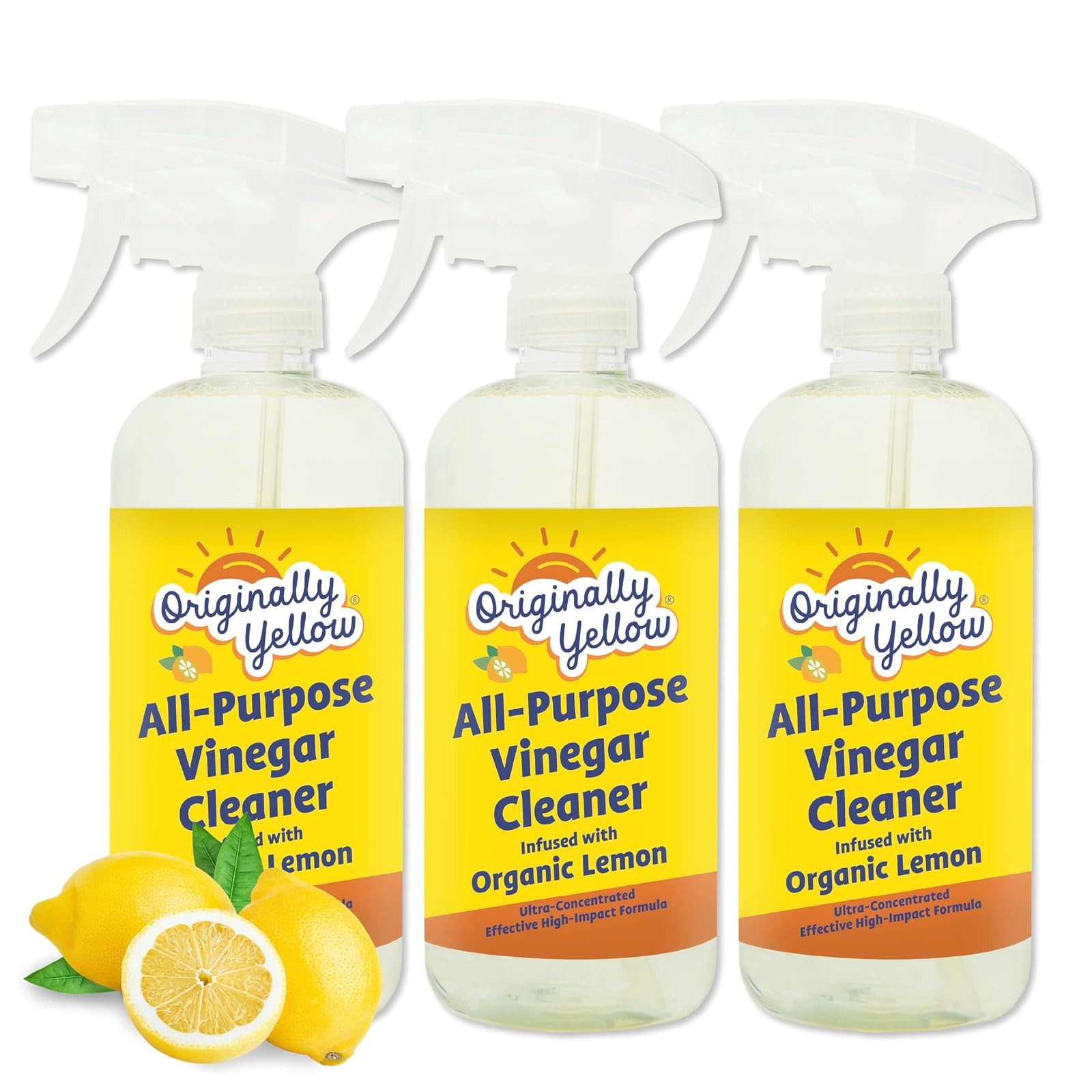Originally Yellow Vinegar Multi Surface Cleaner 3 Pack