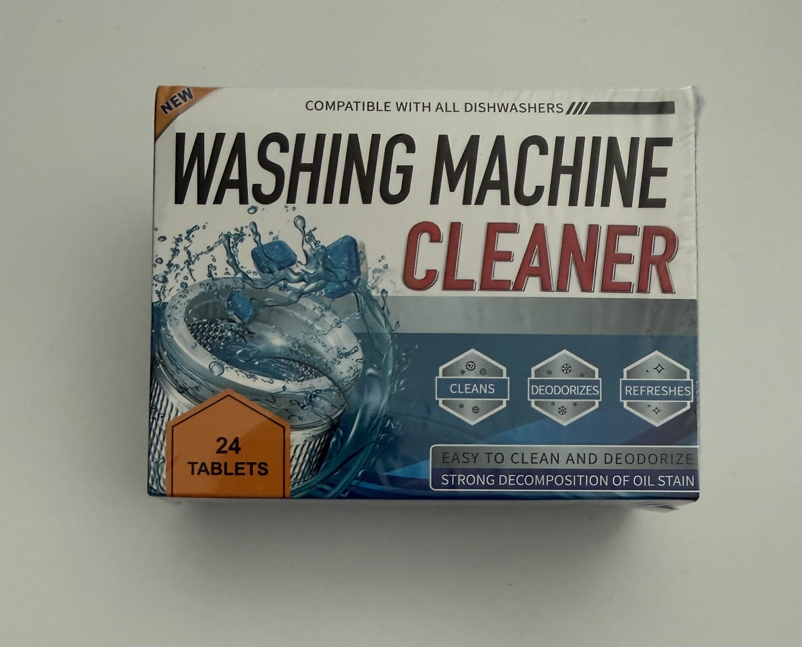 Washing Machine Cleaner Formulated To Deep Clean, 24 Tablets