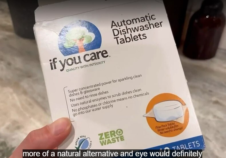 Dishwasher Tablets Natural Dish Cleaner Detergent Dishwashing Soap Tabs – 40 pcs