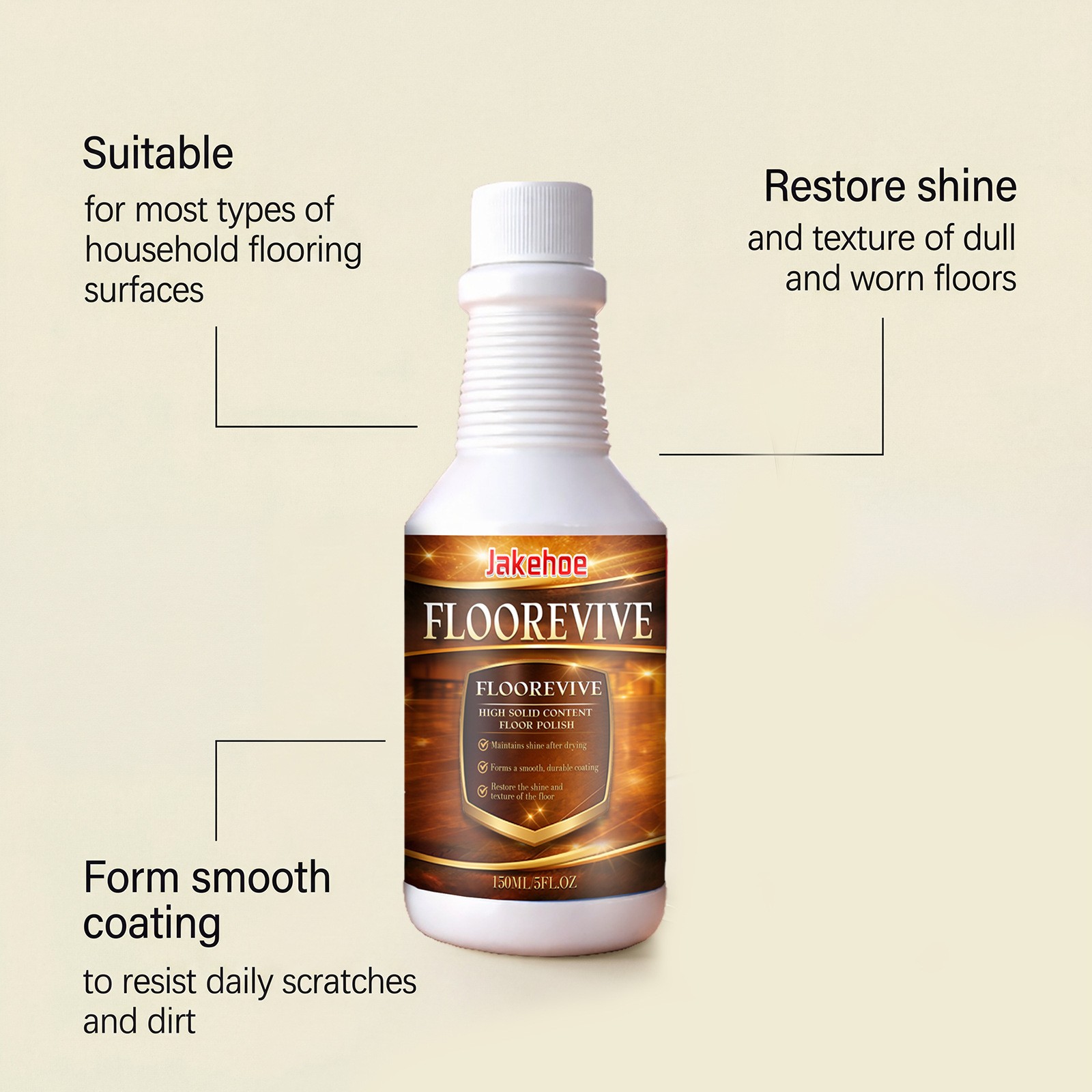 Wood Floor Restorer, Hardwood Floor Furniture Polish And Restore Spray 150ml US