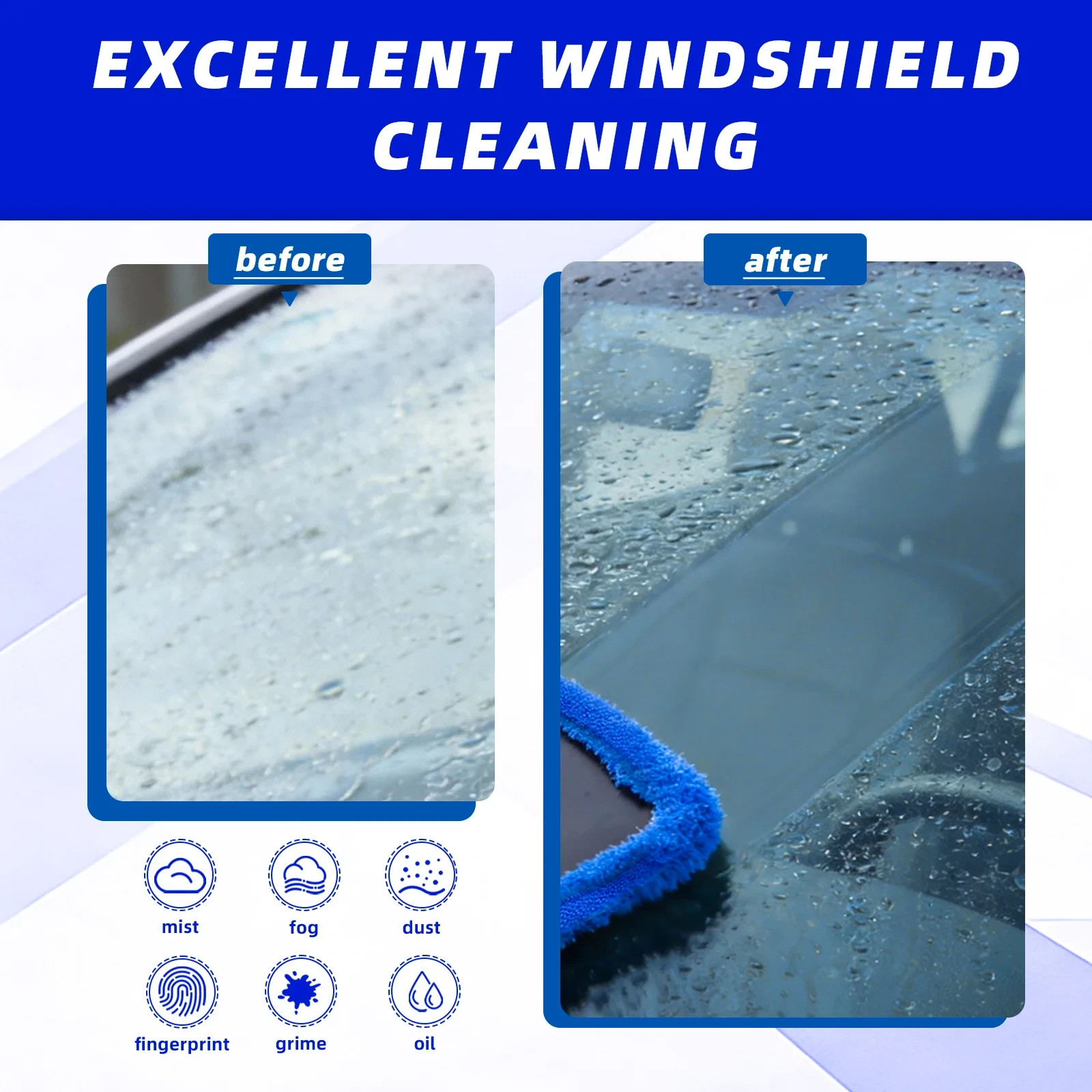 Windshield Cleaner Wand Microfiber Car Inside Window Cleaning Tool Anti Fog 2026