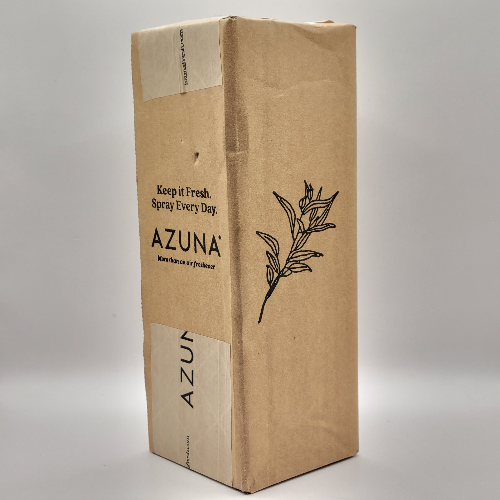 AZUNA 16oz Luxe Amber Glass Spray Bottle With White Silicone Sleeve New in Box