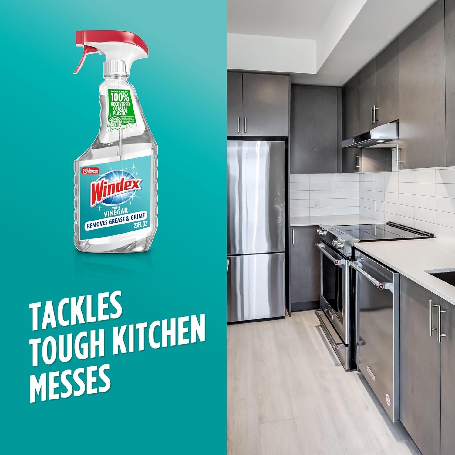 Windex Vinegar Glass & Surface Cleaner 23 oz Spray Bottle