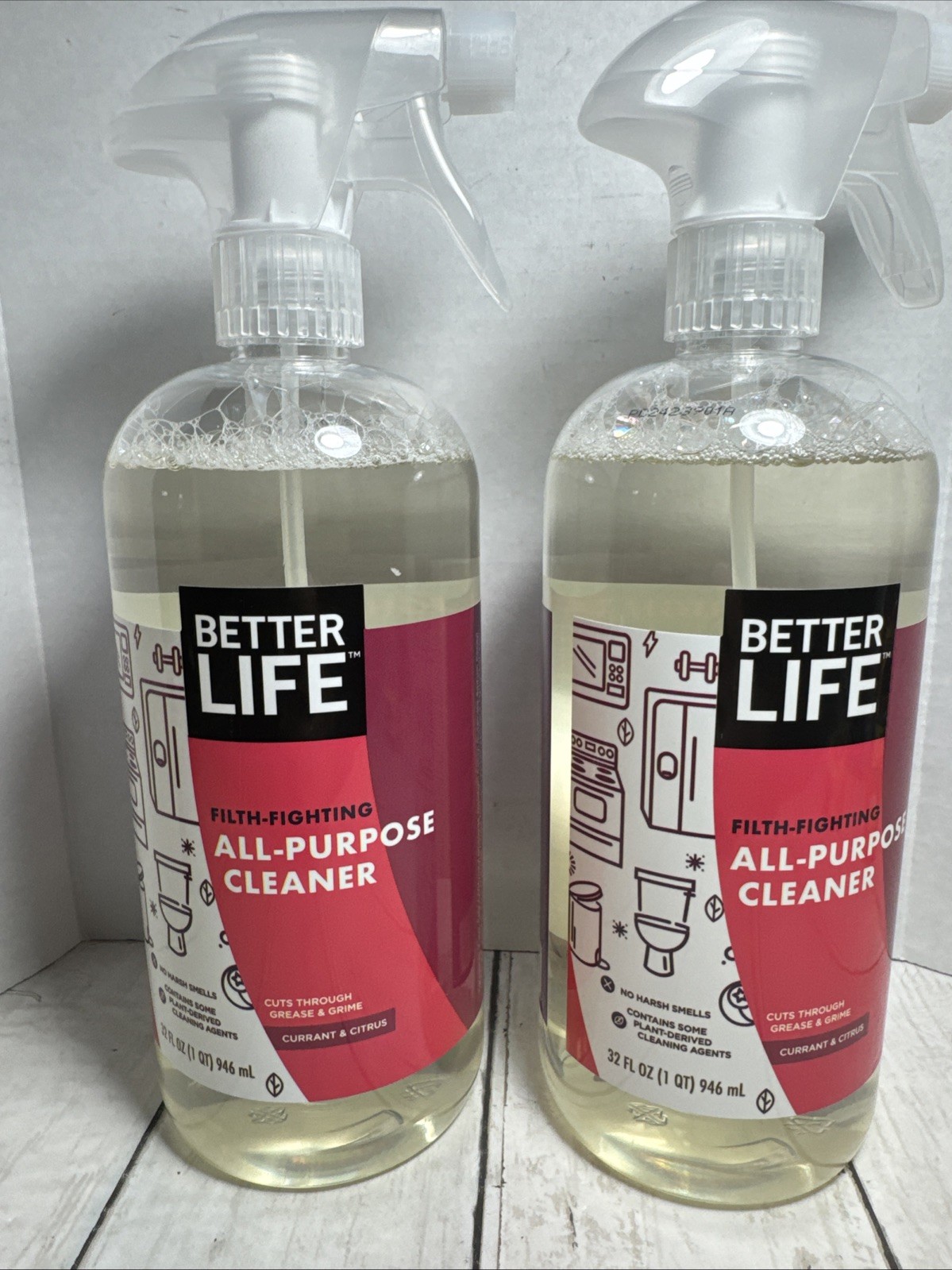Better Life All-Purpose Plant Based Cleaner Natural Currant & Citrus 32 oz 2 Bot