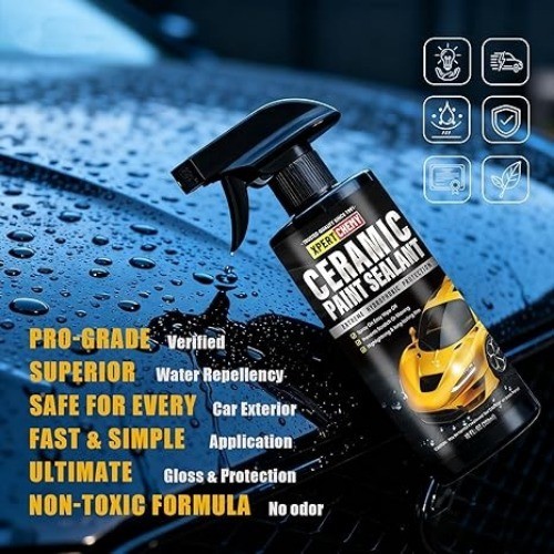 Ceramic Coating for Cars Polish, Paint Sealant Spray Enhancing Car Gloss and Col