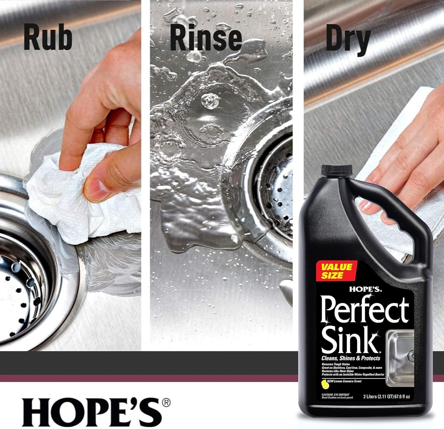 Perfect Sink Cleaner & Polish – 2L Multi-Surface Restorative Shine Solution