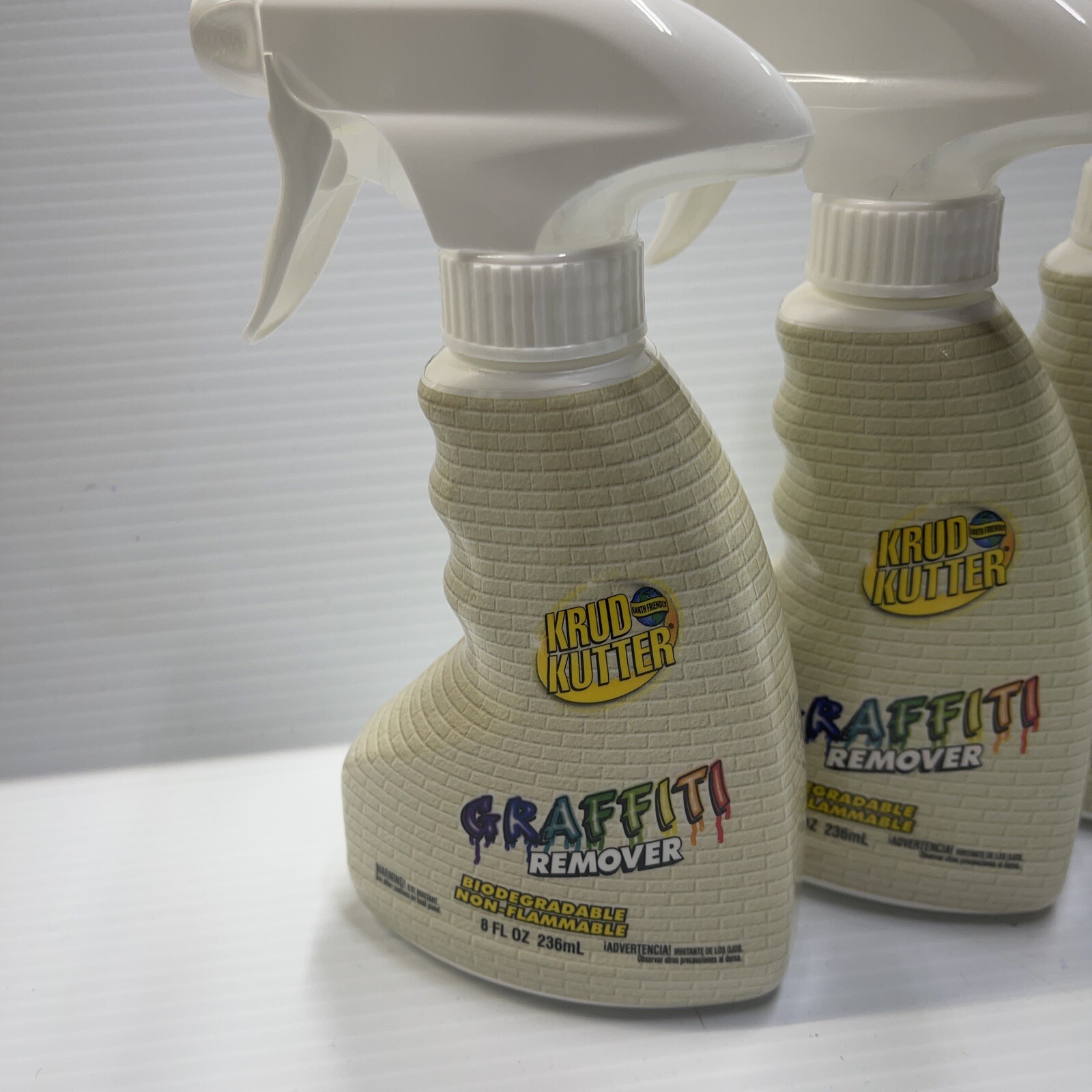 Lot Of 4 Rust-Oleum Krud Kutter Graffiti Remover Each 8 oz. Spray Bottle