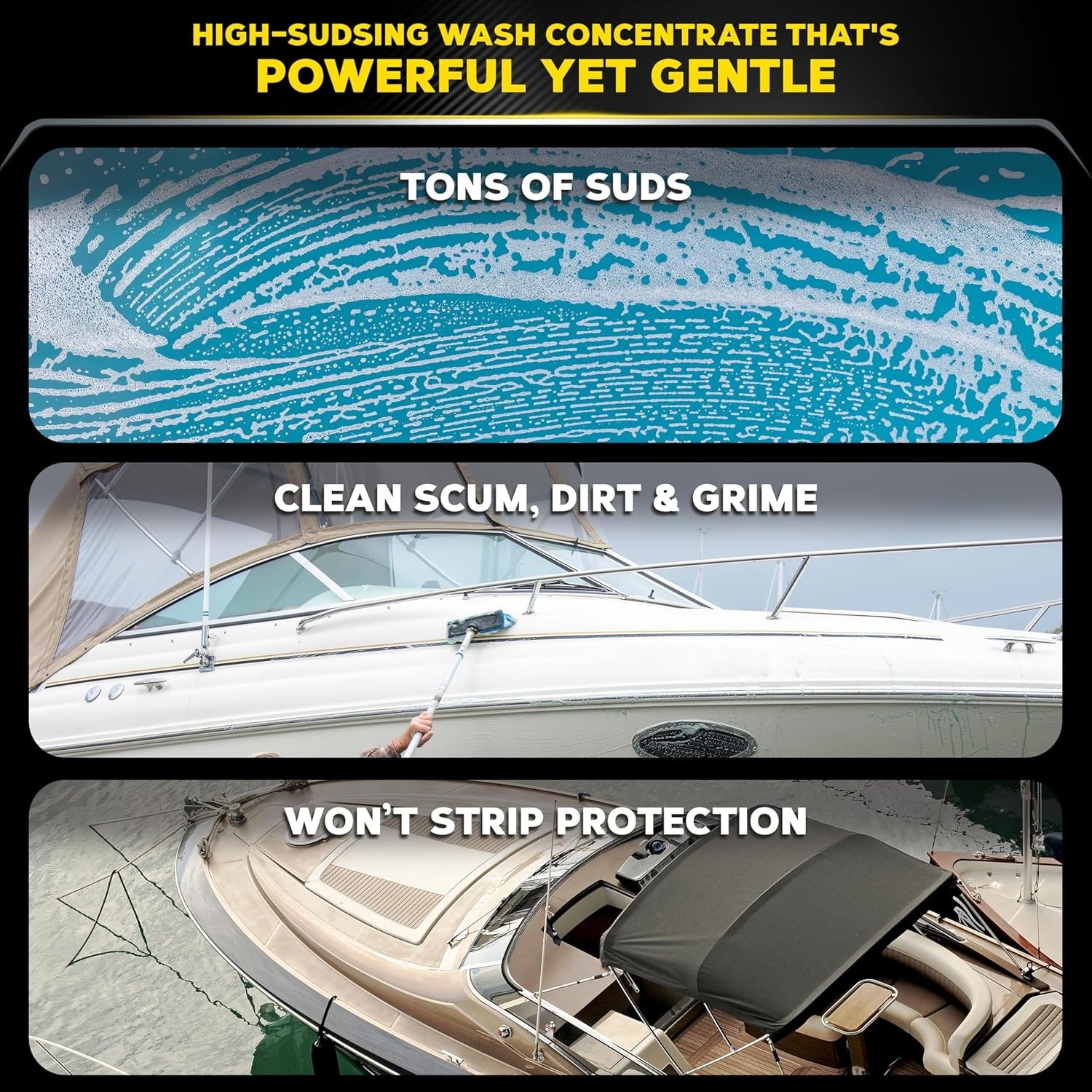 Meguiar’s M43 Marine/RV Boat Wash, pH-Balanced Boat/RV Wash for Protecting Fi…
