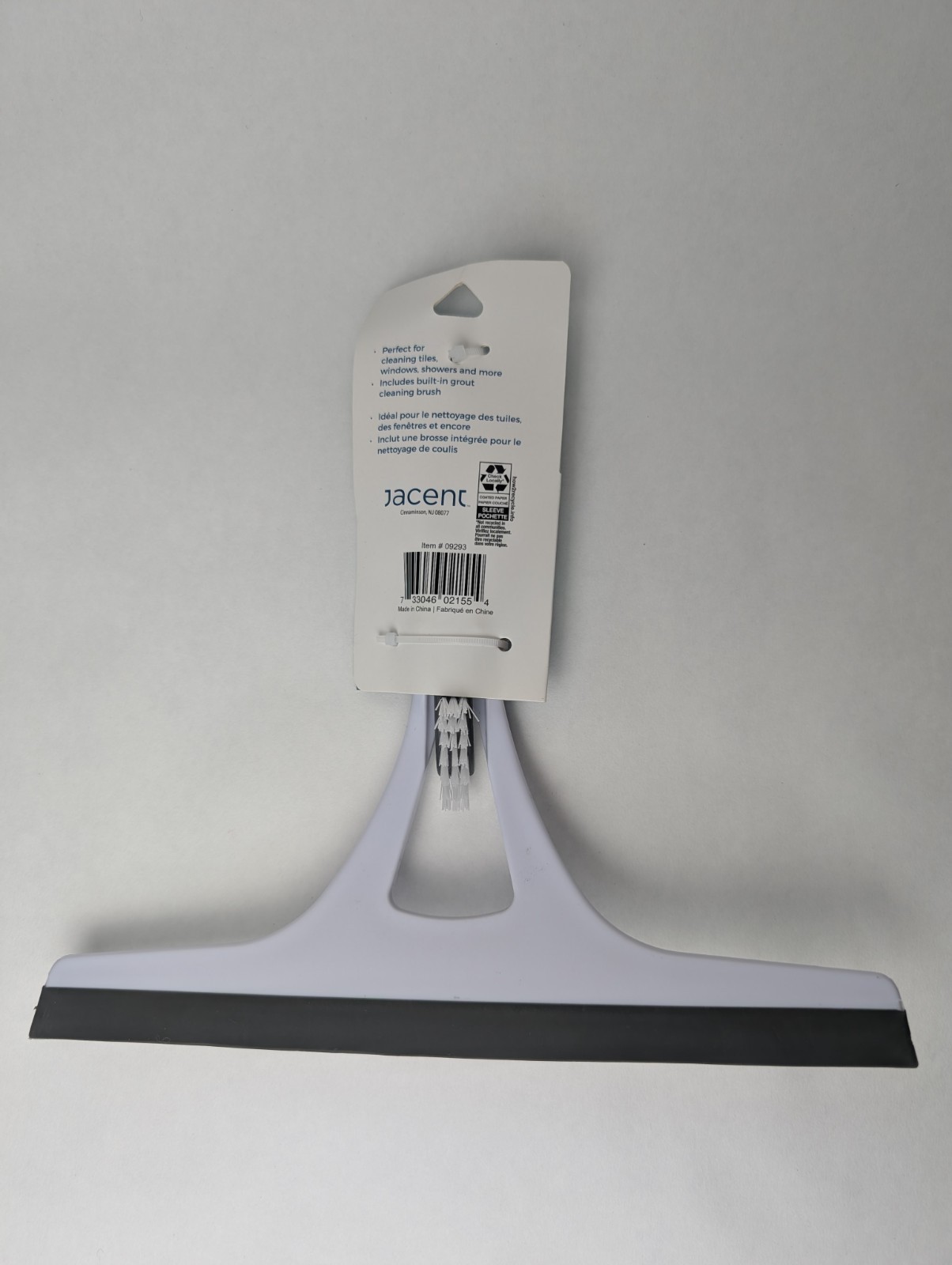 Key & Castle 2 In 1 Squeegee Built in Grout Brush for Window Shower Or Car